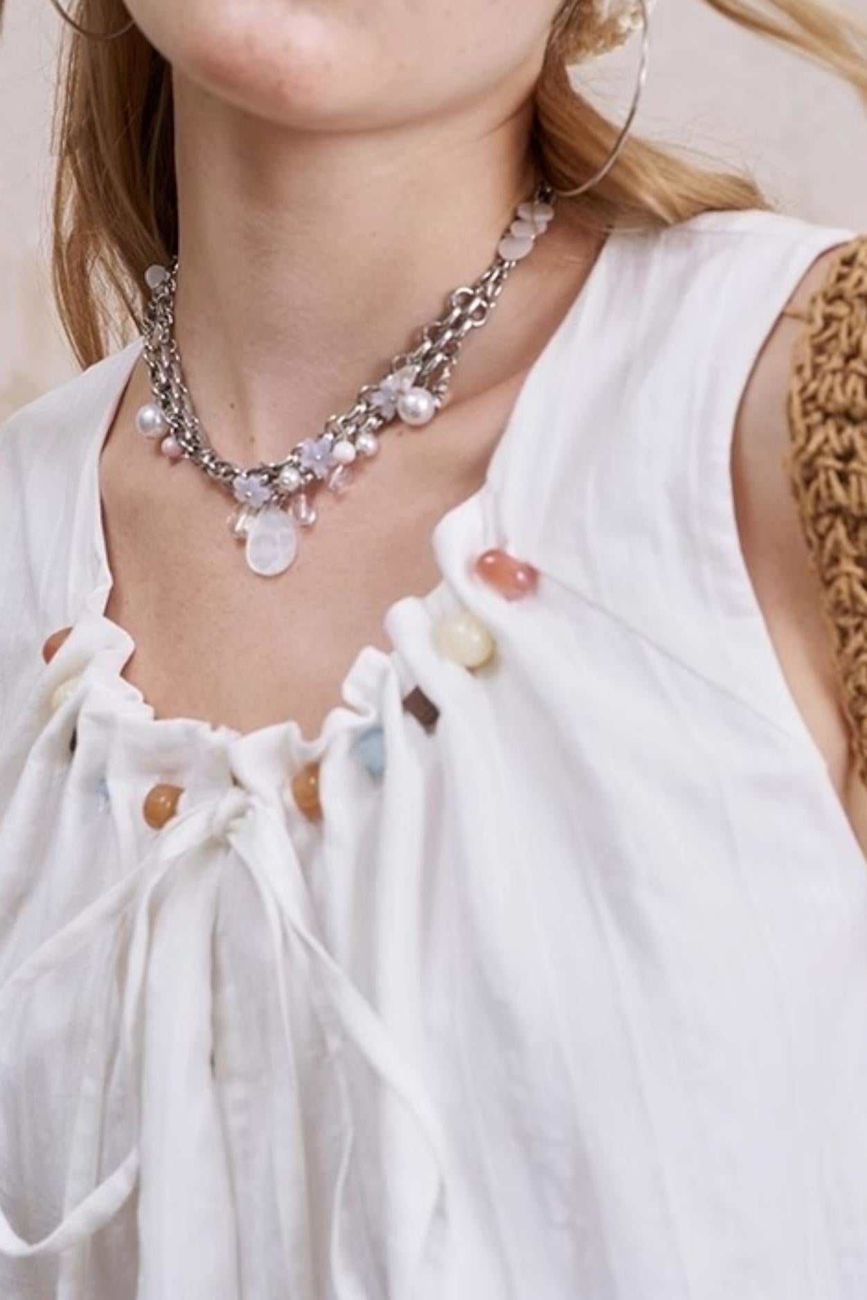 Elegant Beaded Sleeveless Top