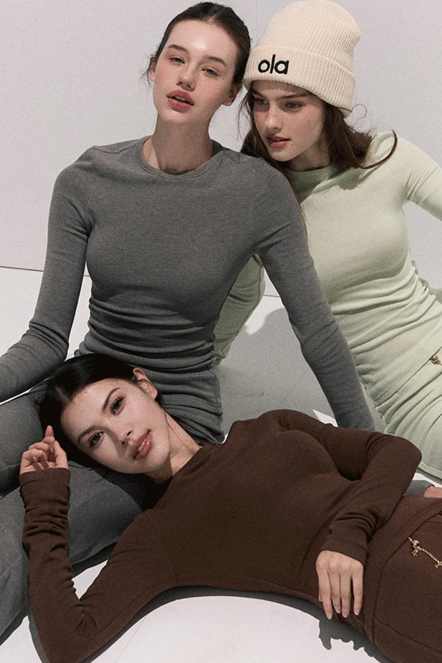 Soft Crew Neck Knitwear Bootcut Trouser Set-Up