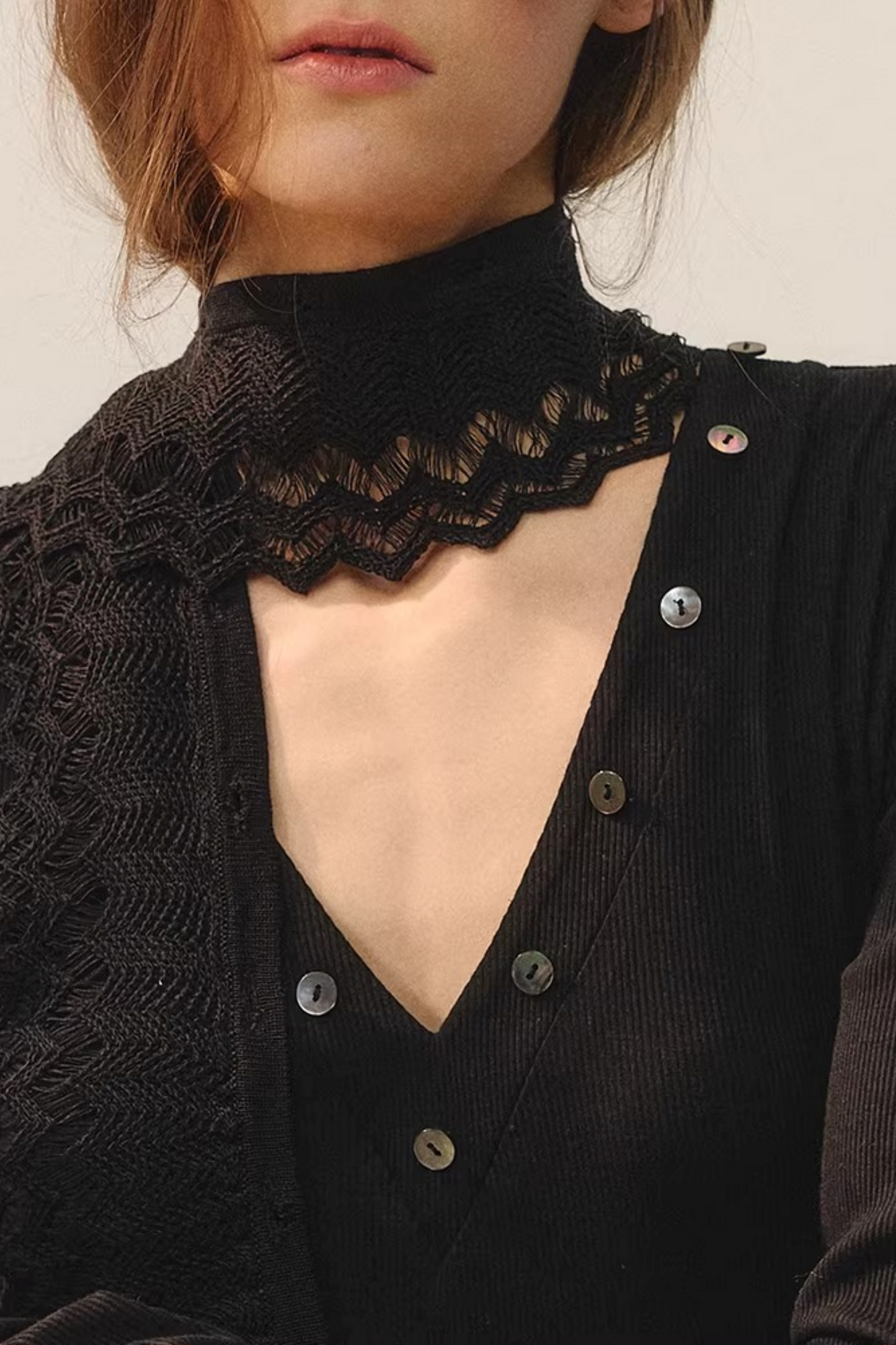 Lace Slit Dress