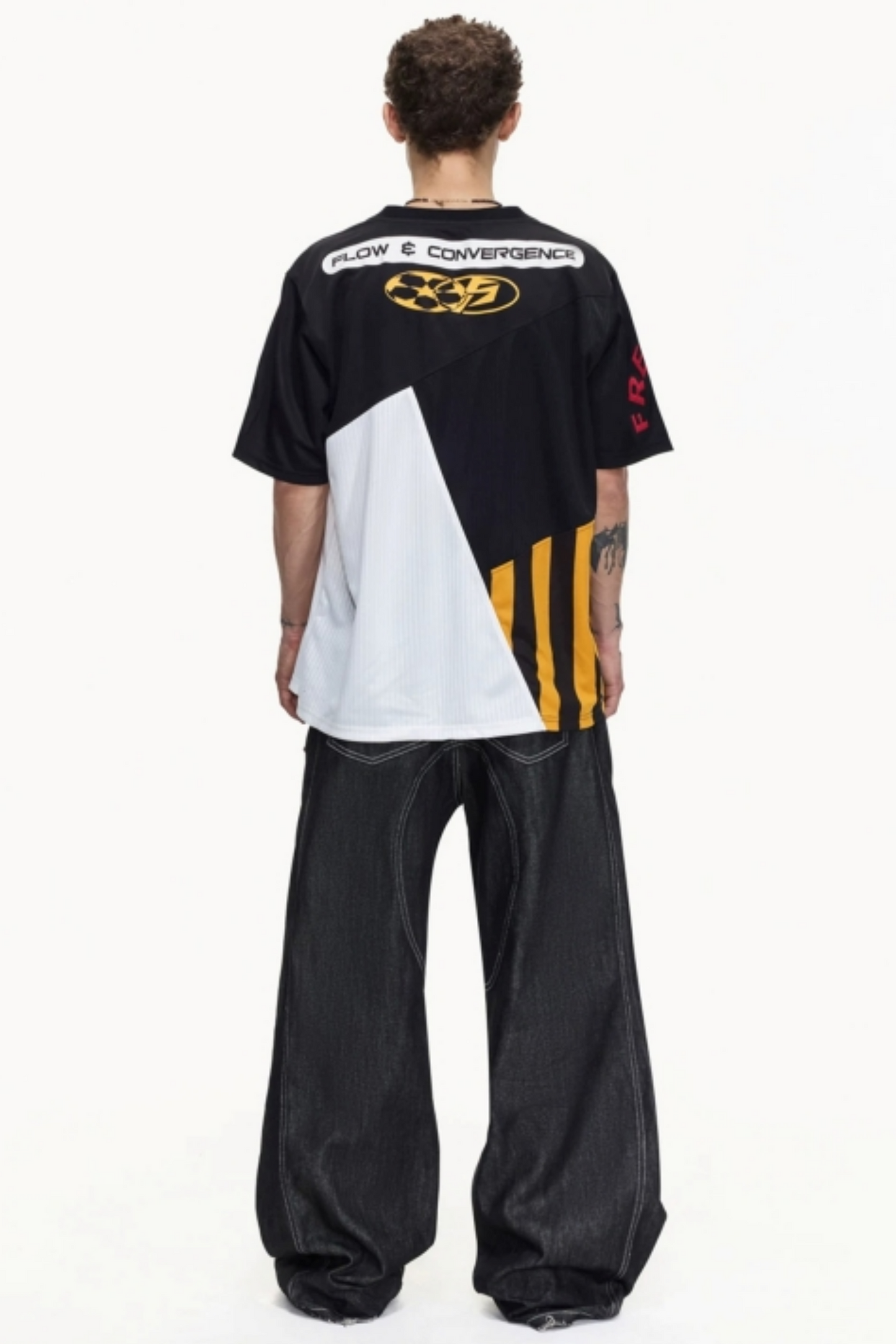 Color-Blocked Jersey Sports Top