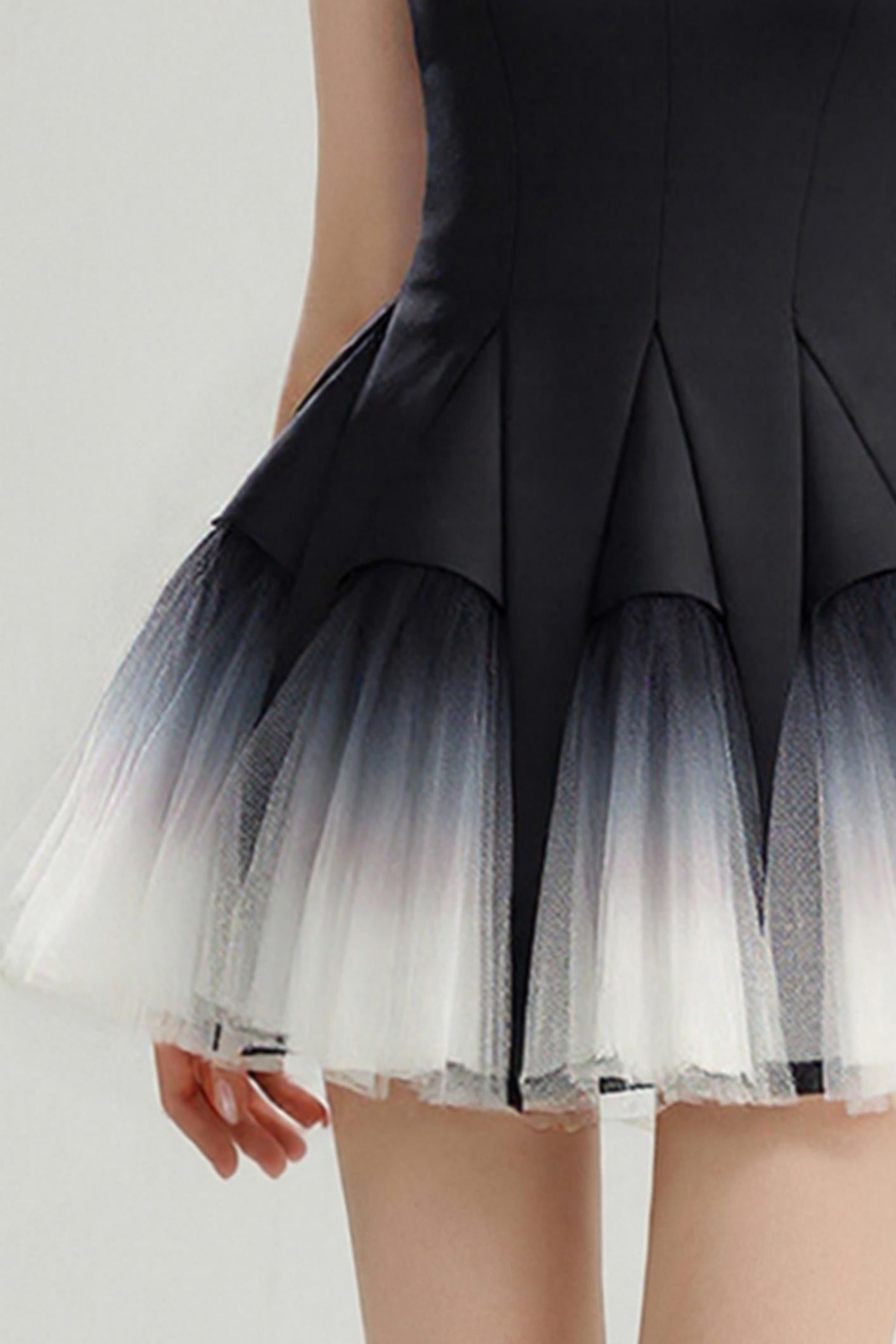 Chic Slim Fit Ombre Princess Dress