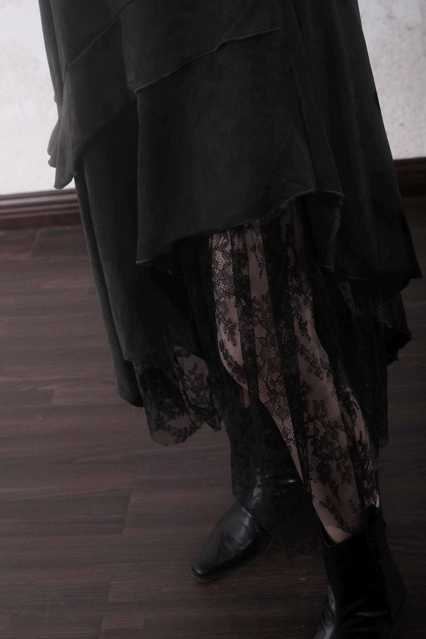 Layered Lace Spliced Sundress