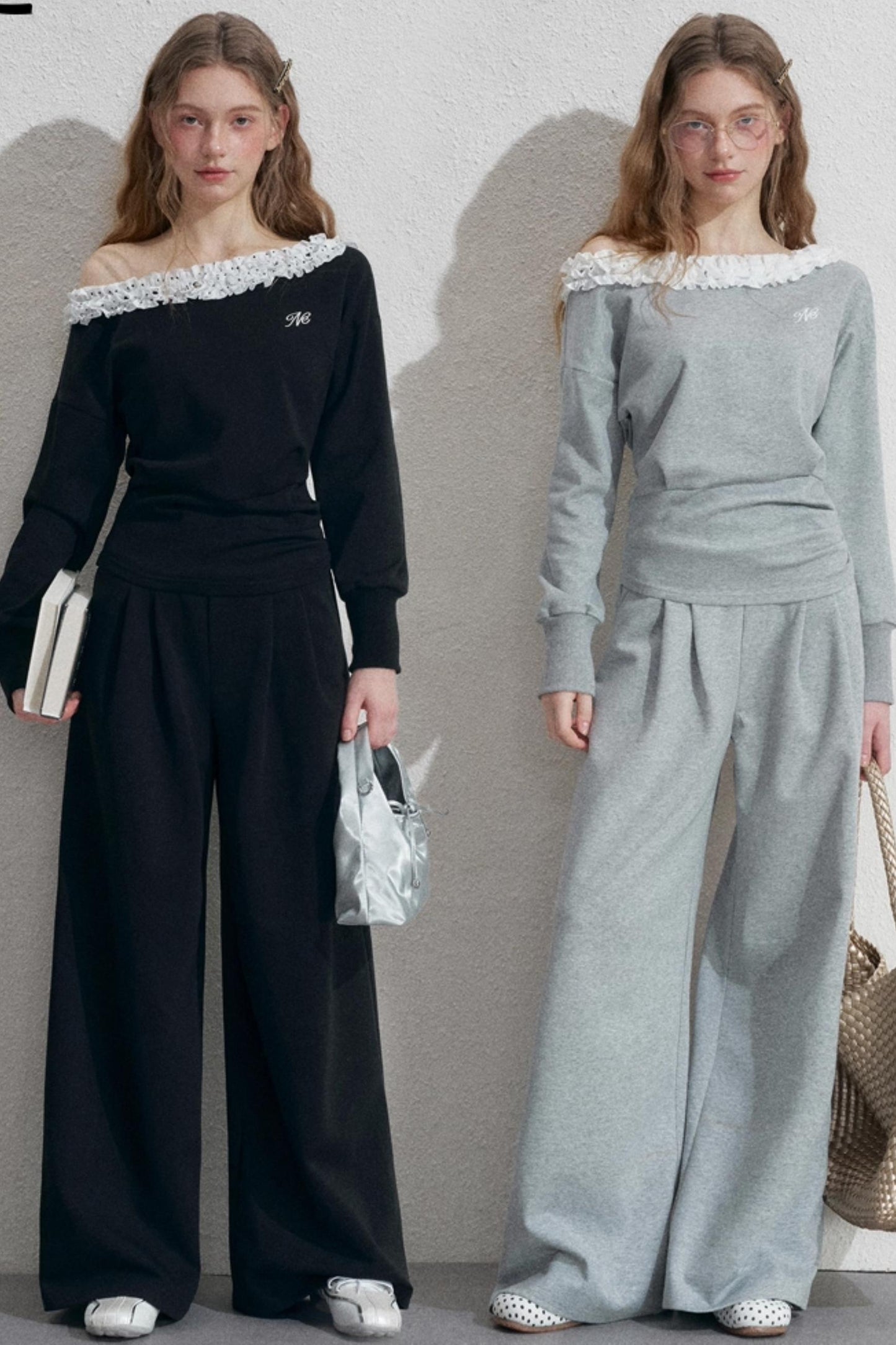 Empire Lace Top Two-Piece Set-Up