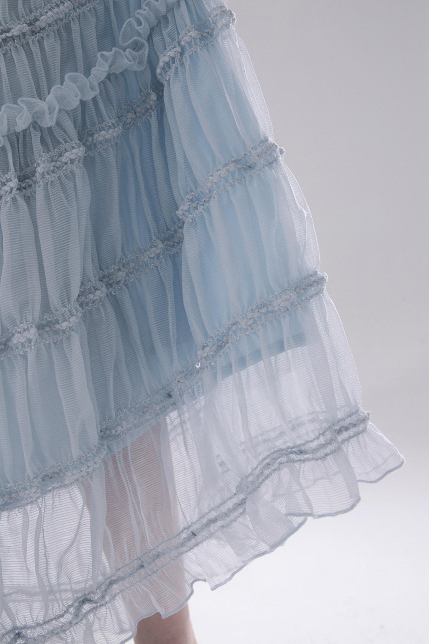 Textured Pleated Skirt