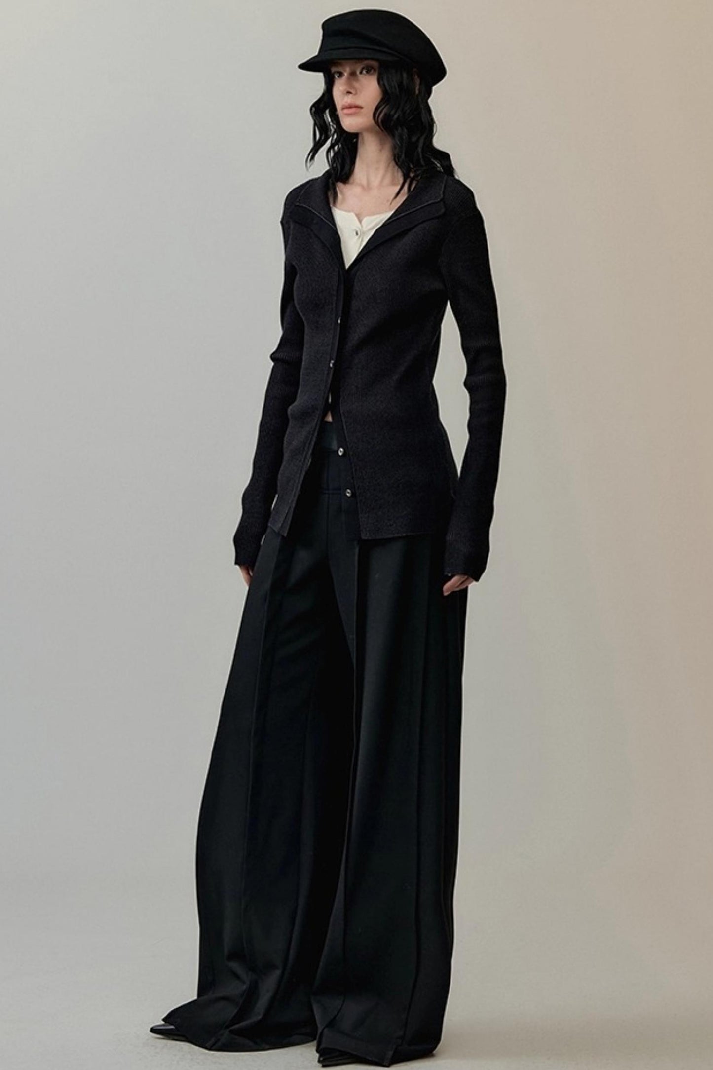 Wool Texture Newsboy Hat