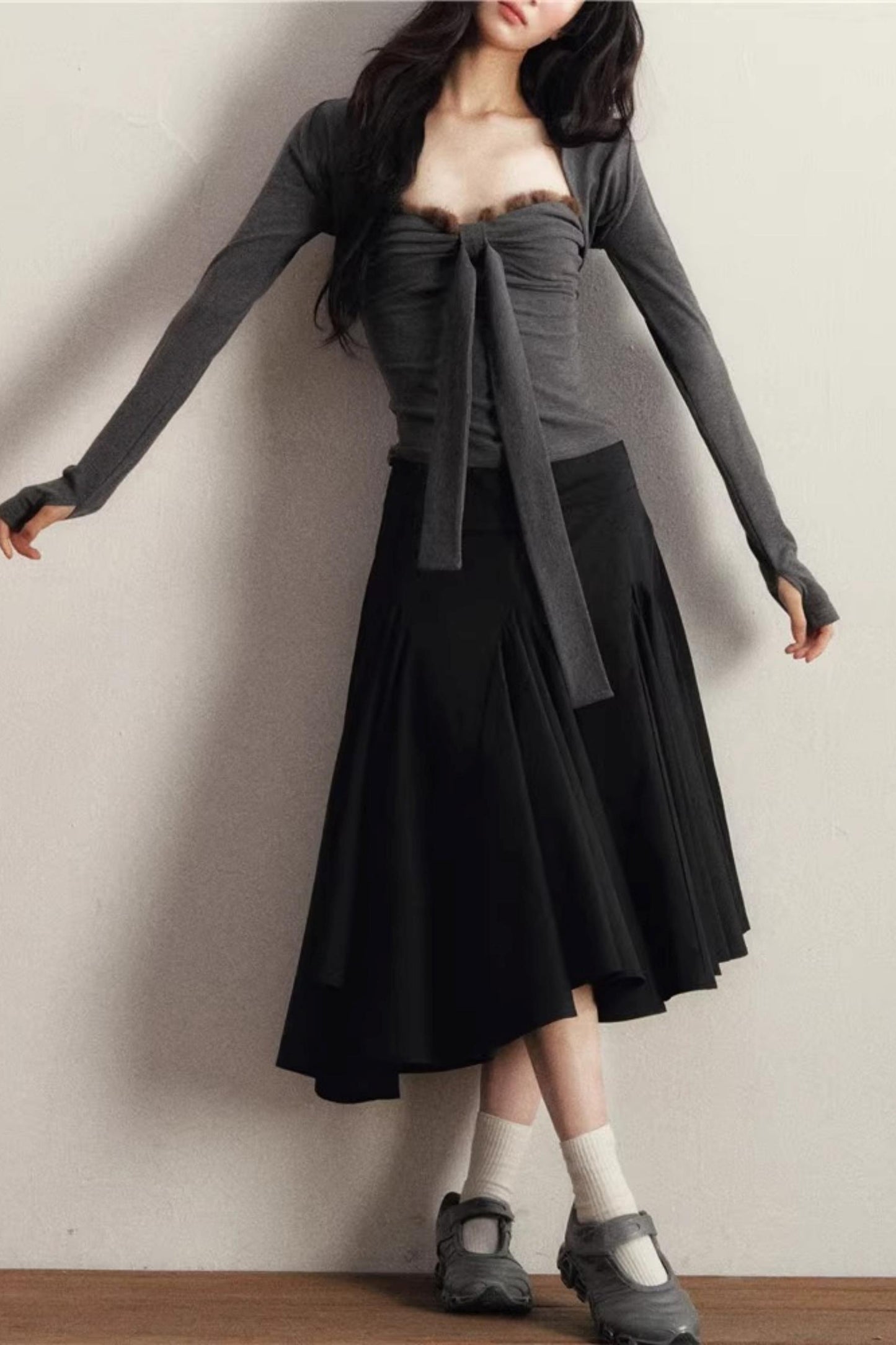 Deep Flower Bandeau Top Set -Up