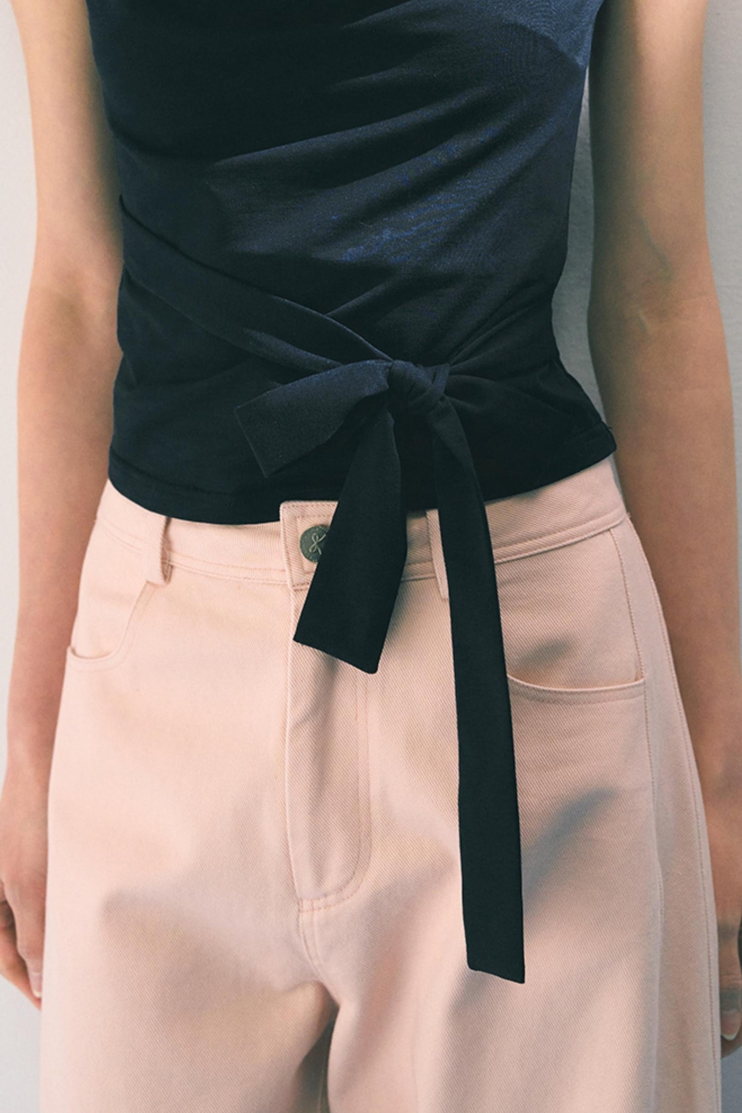 Pink Straight Leg Trousers