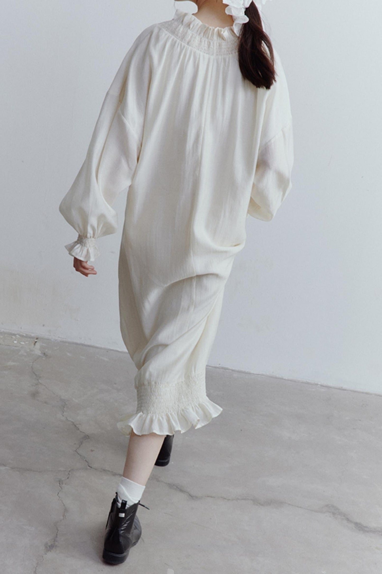 Soft Skin-Friendly Linen Cocoon Dress