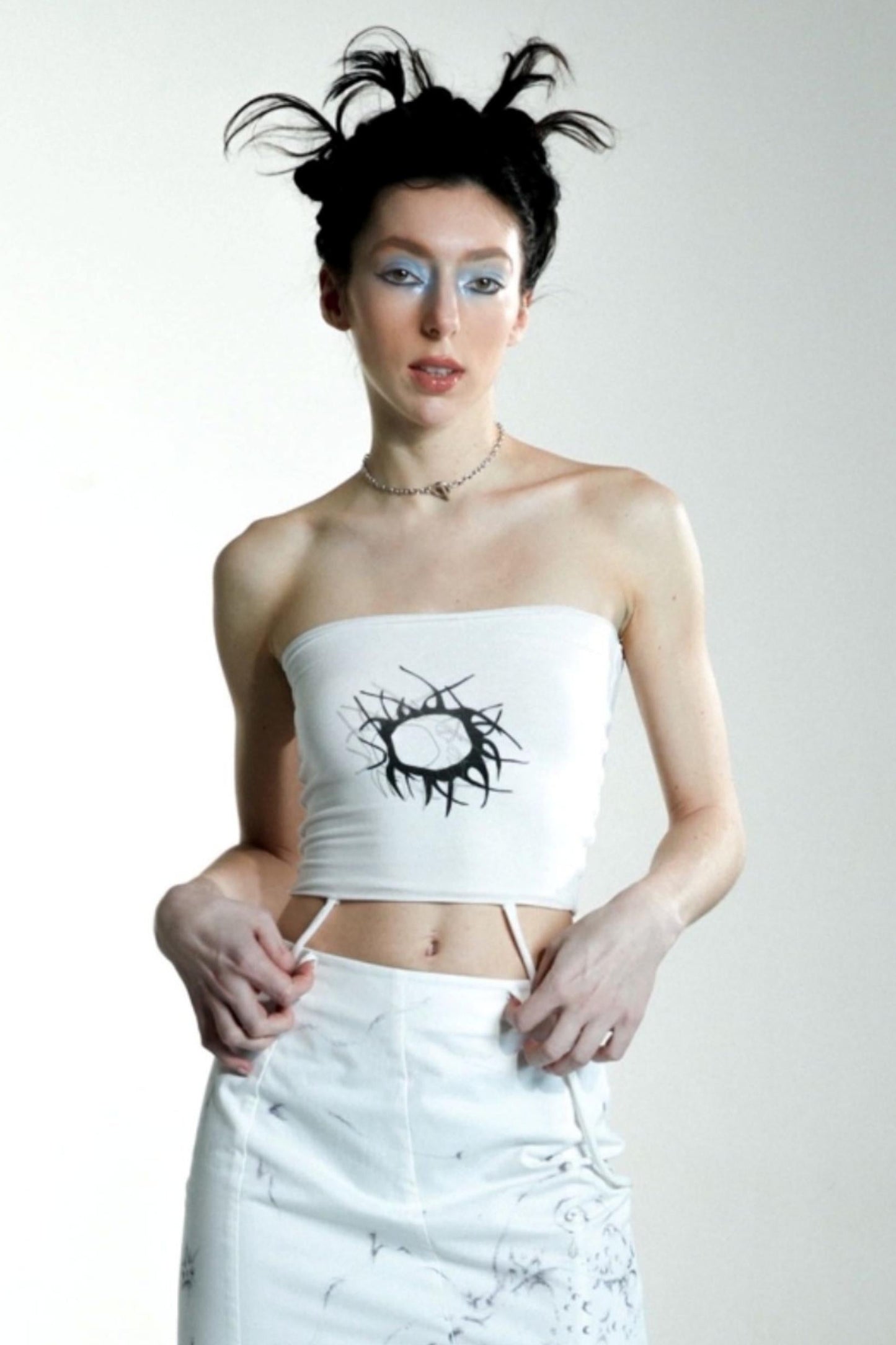 Handcrafted Asymmetrical Midi Skirt