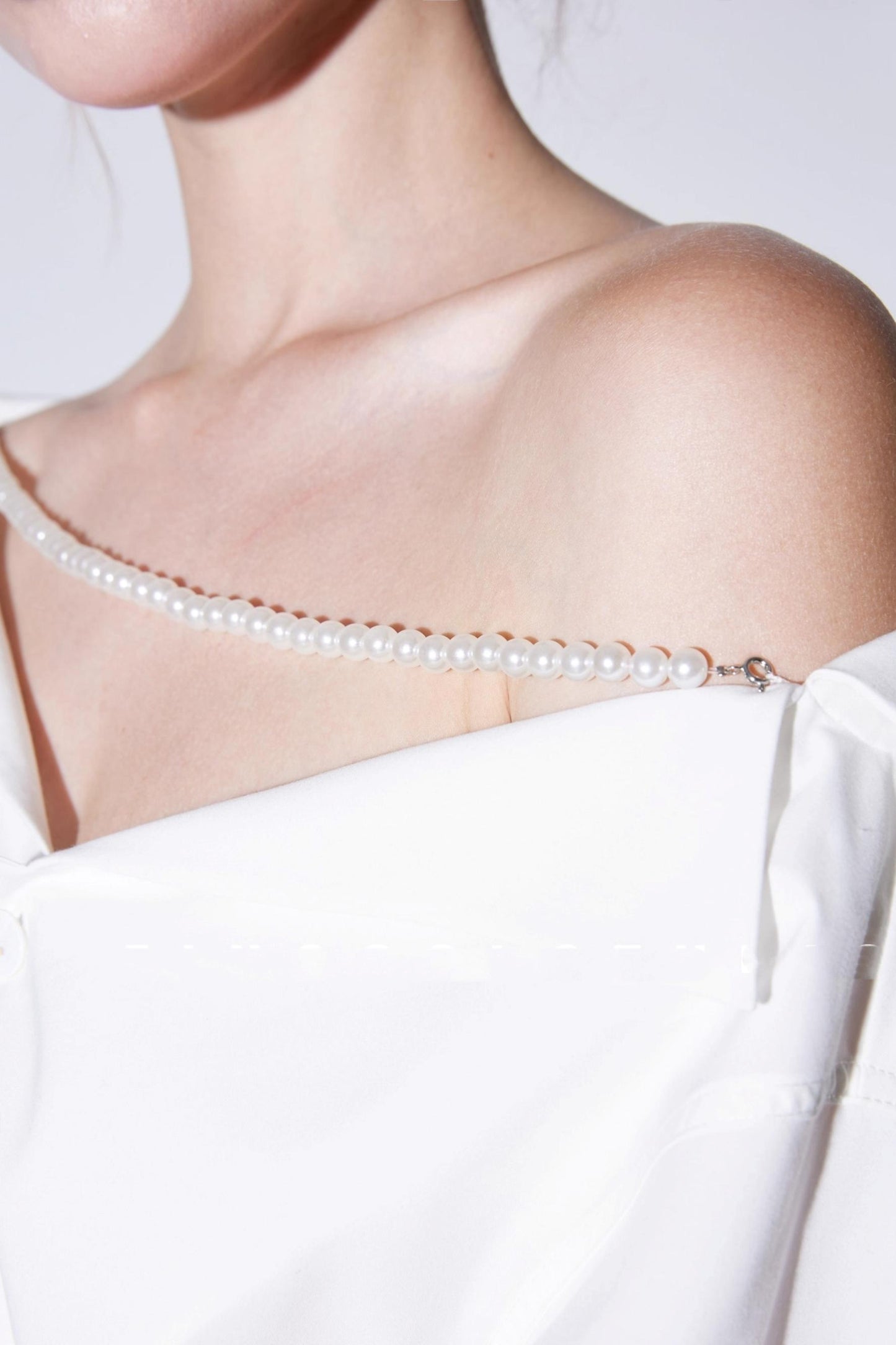 Autumn Bamboo Glossy Shoulder Shirt