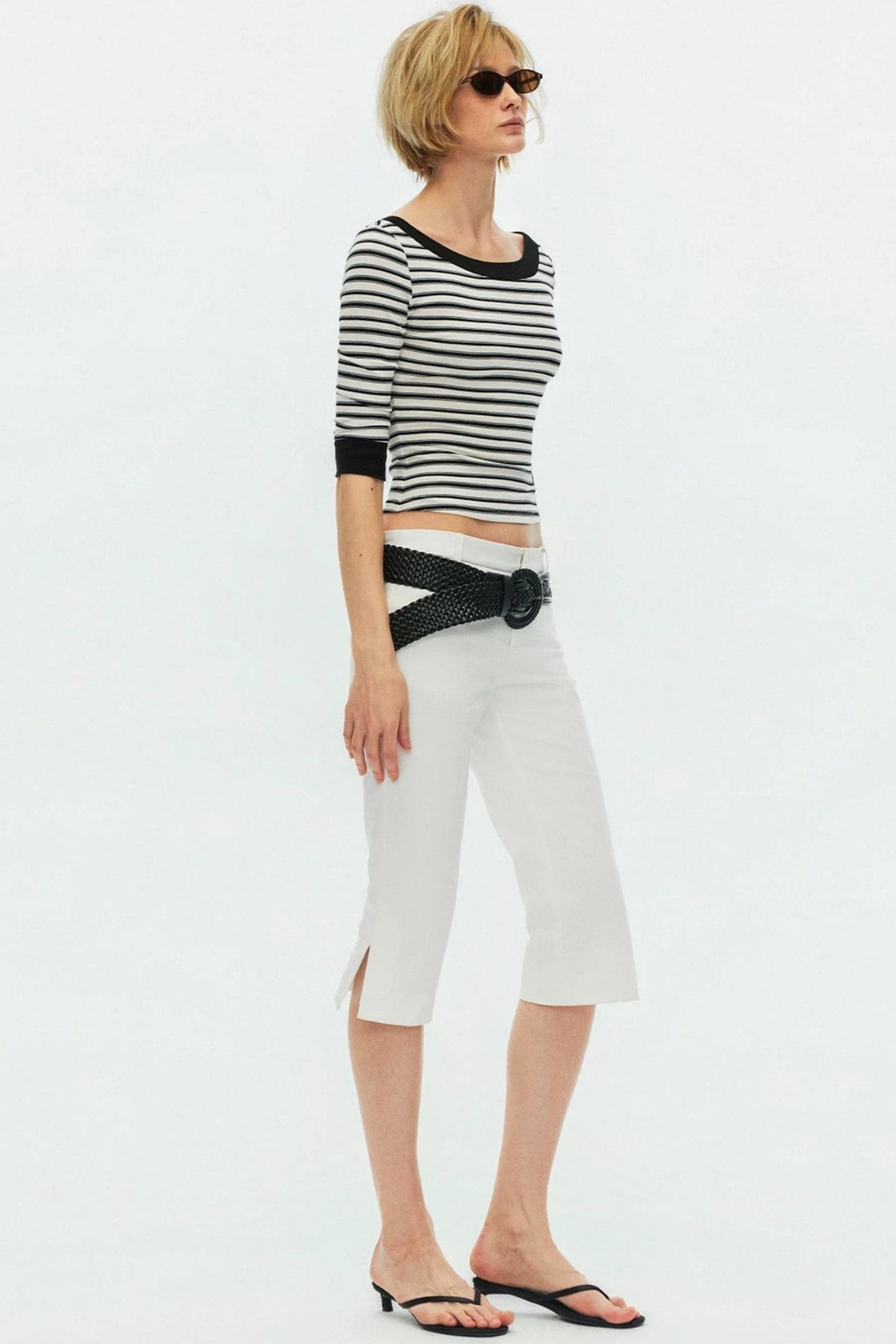 Lyocell Tencel Striped Sweater