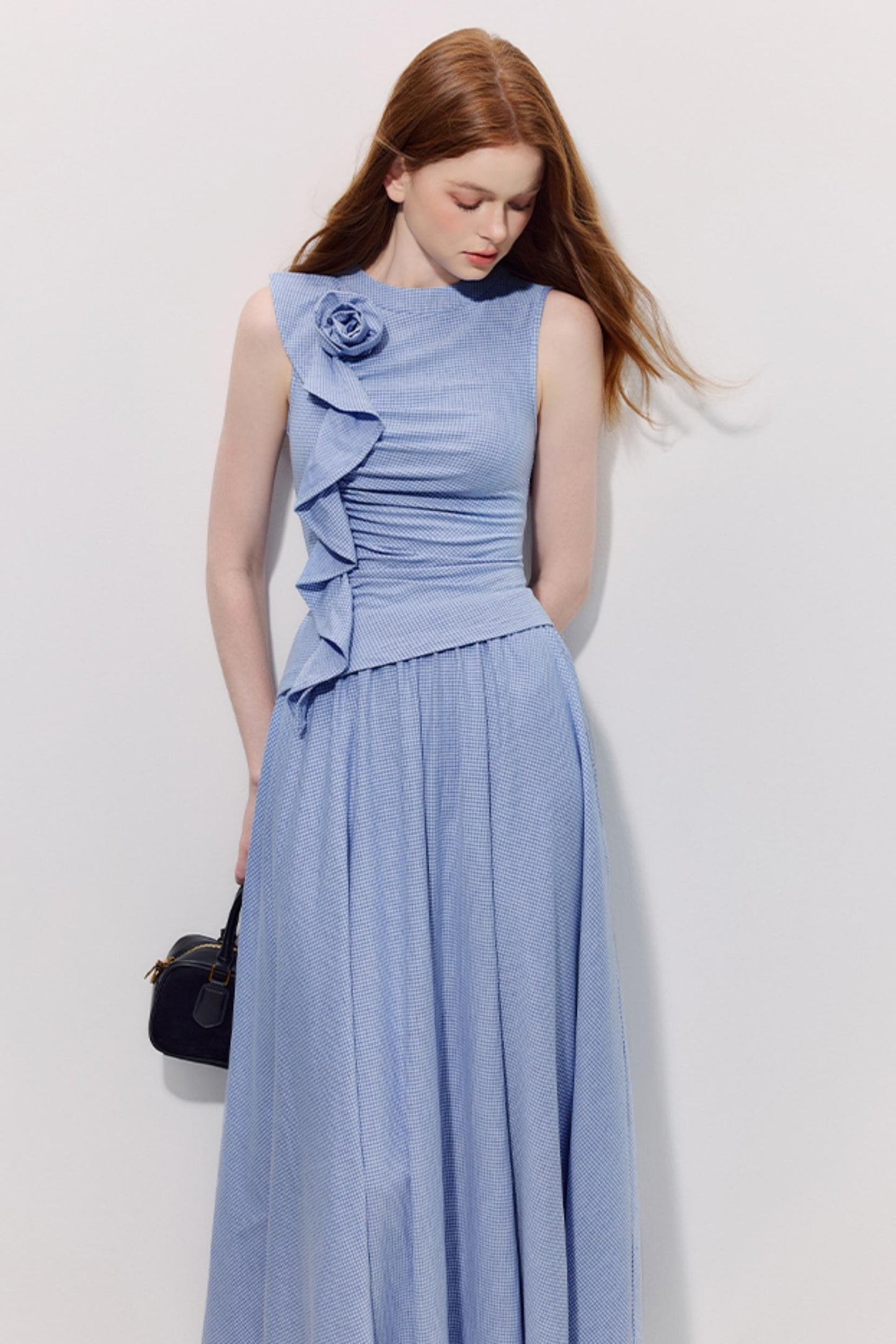 Blue Plaid Summer Dress