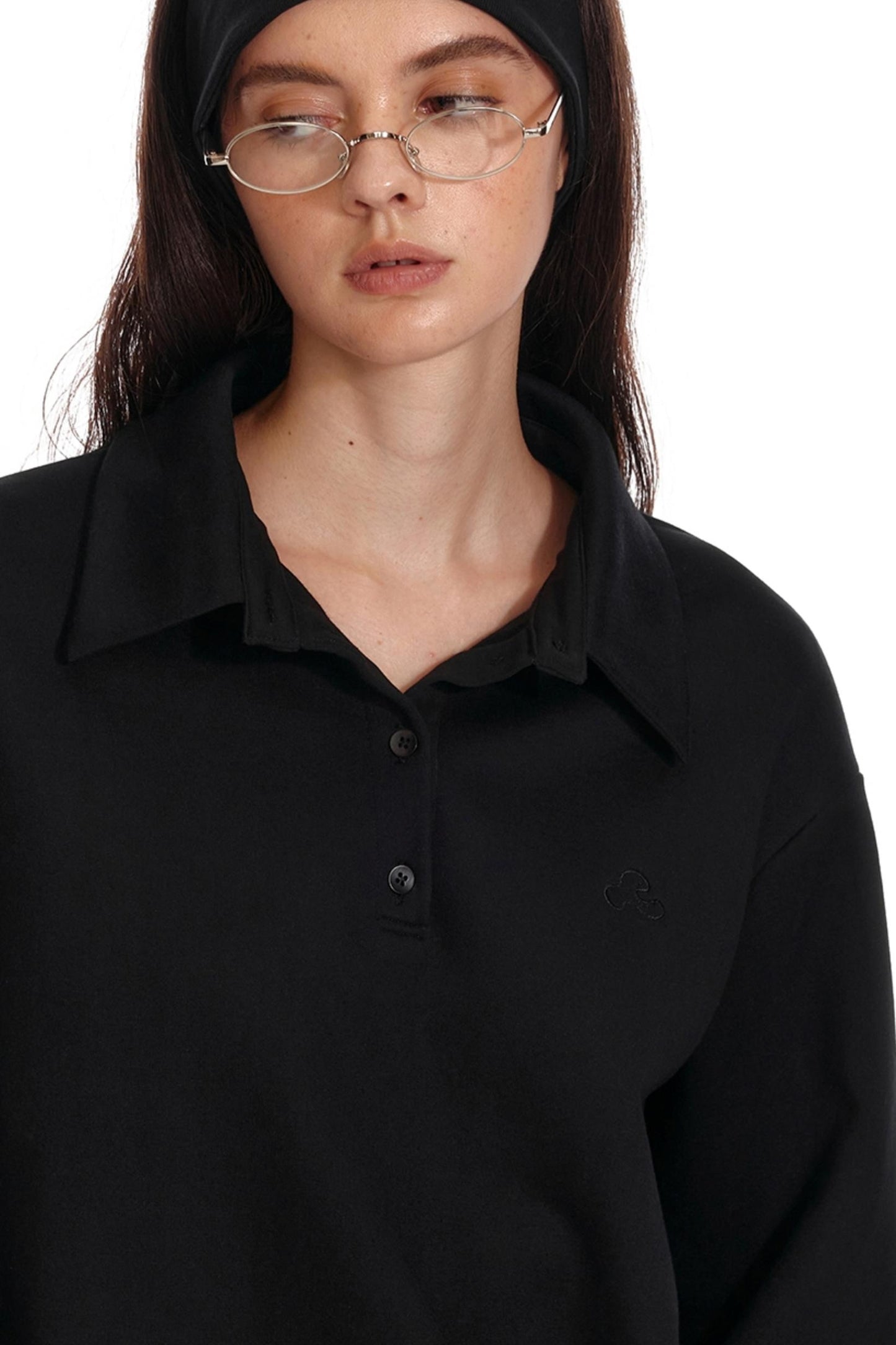 Polo Embroidered Hem Sweater