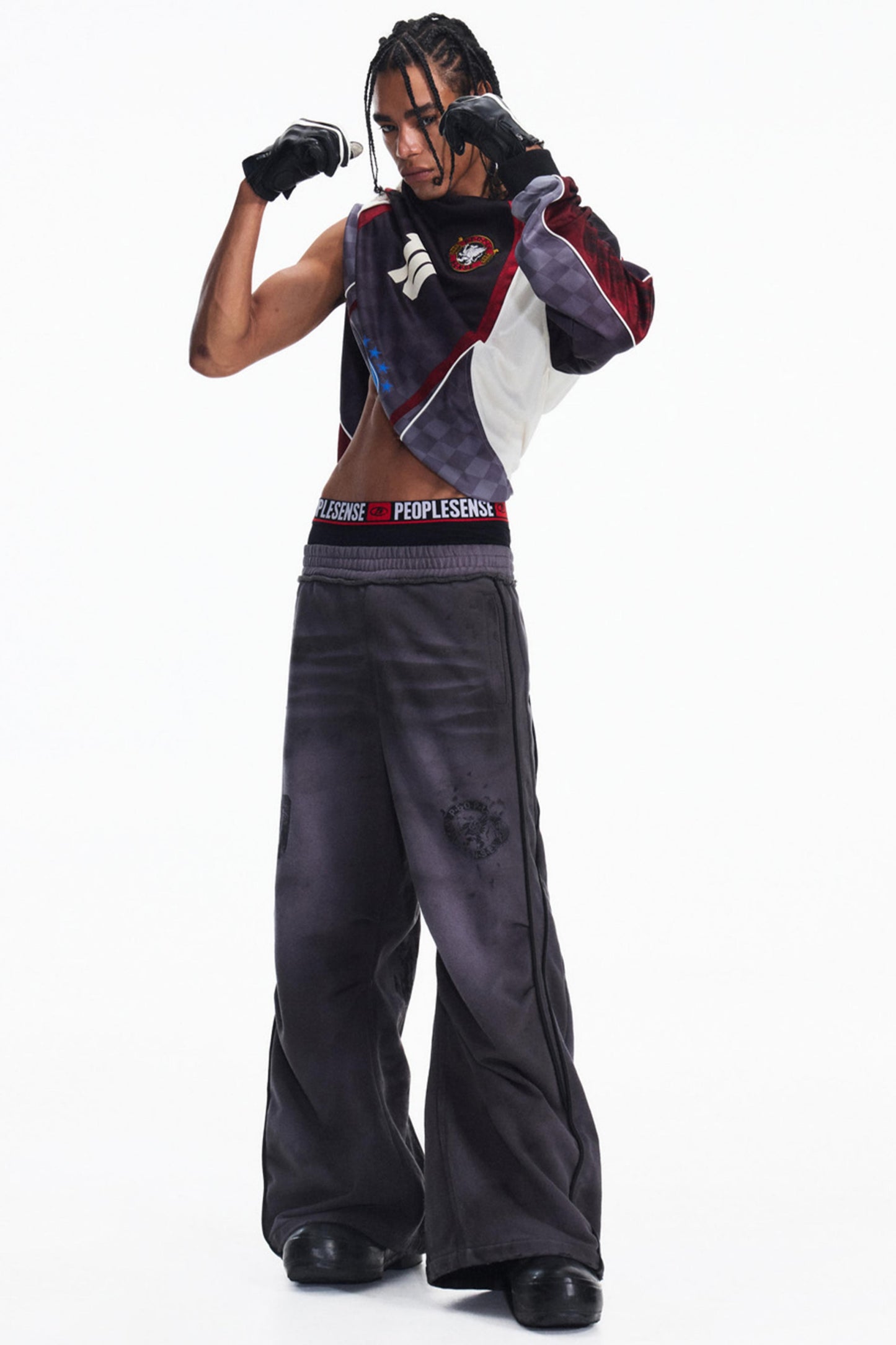 Racing Check Long Sleeve T-Shirt