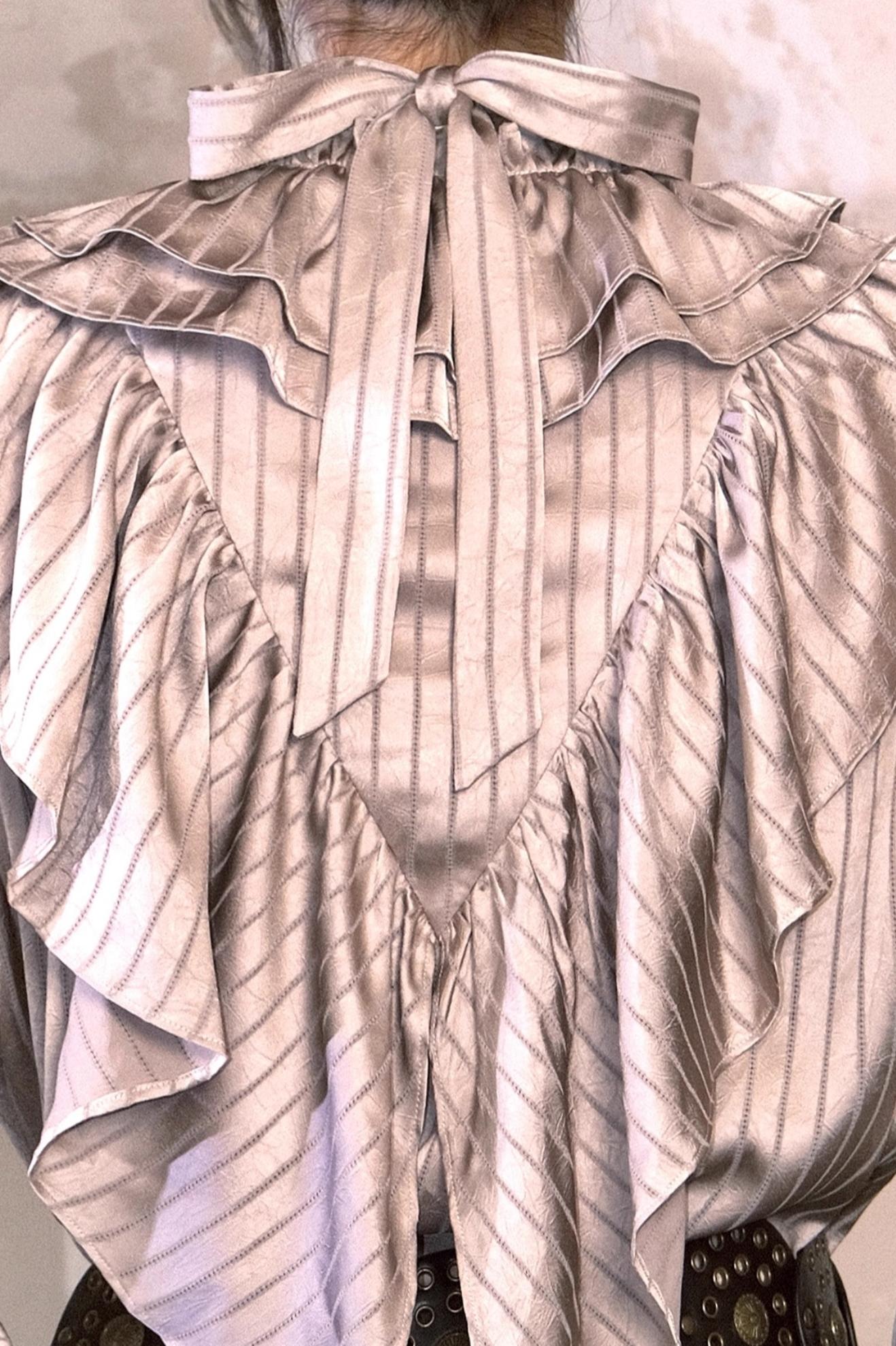 Vintage Bronze Ruffled Shirt