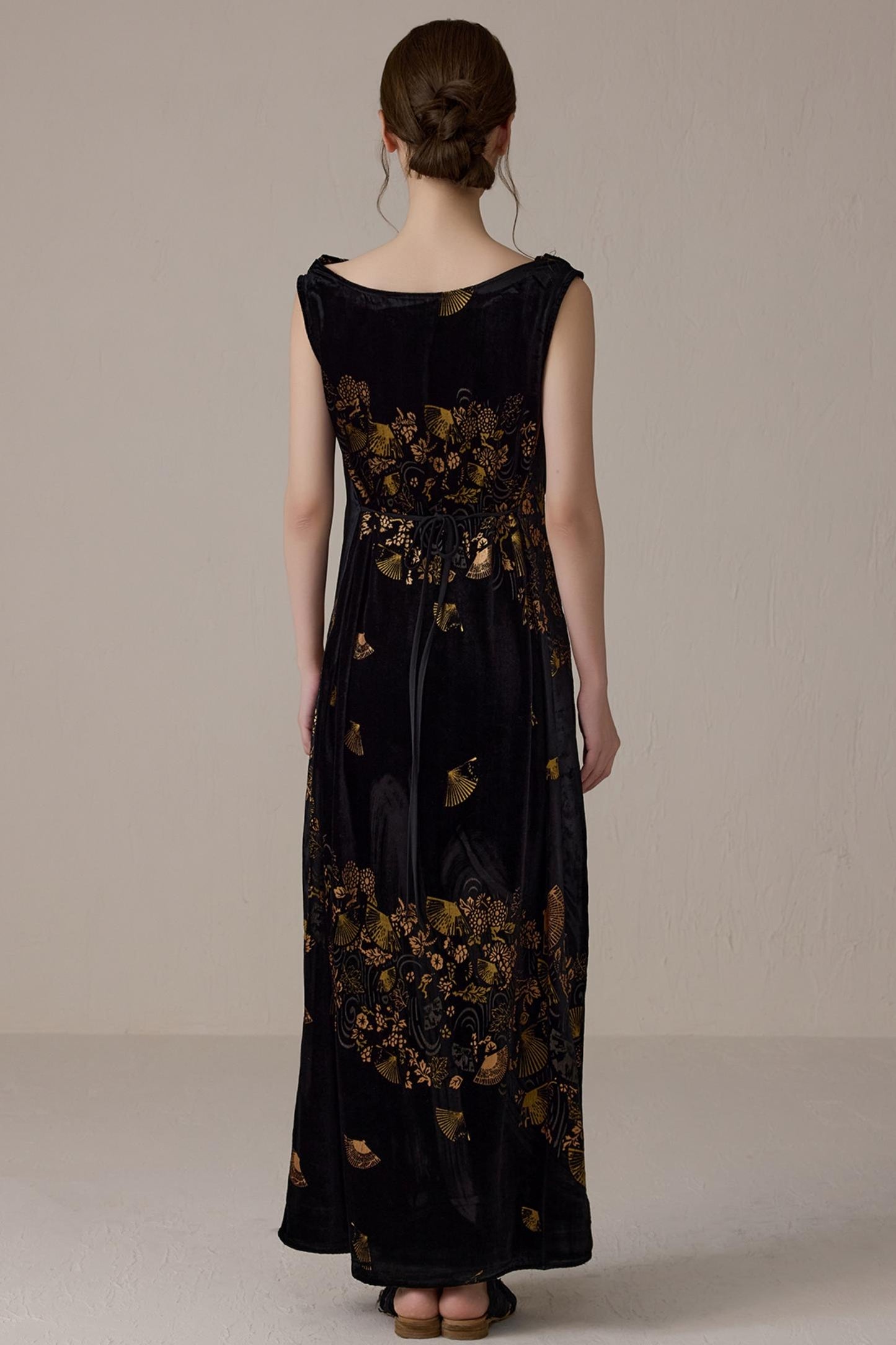 Retro Gold Swing Dress