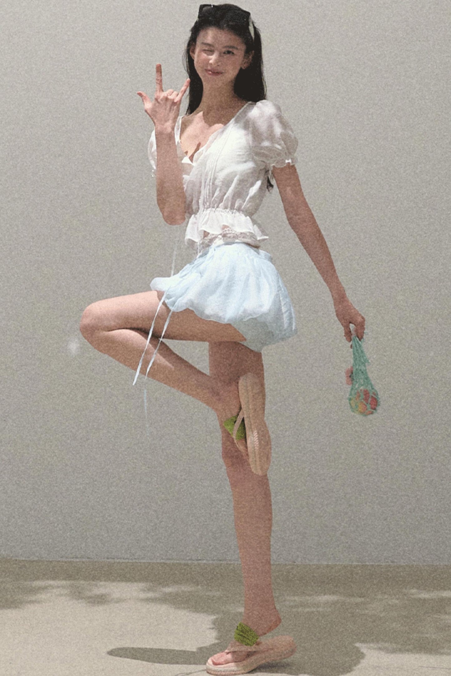 Floral Peplum Culottes Skirt