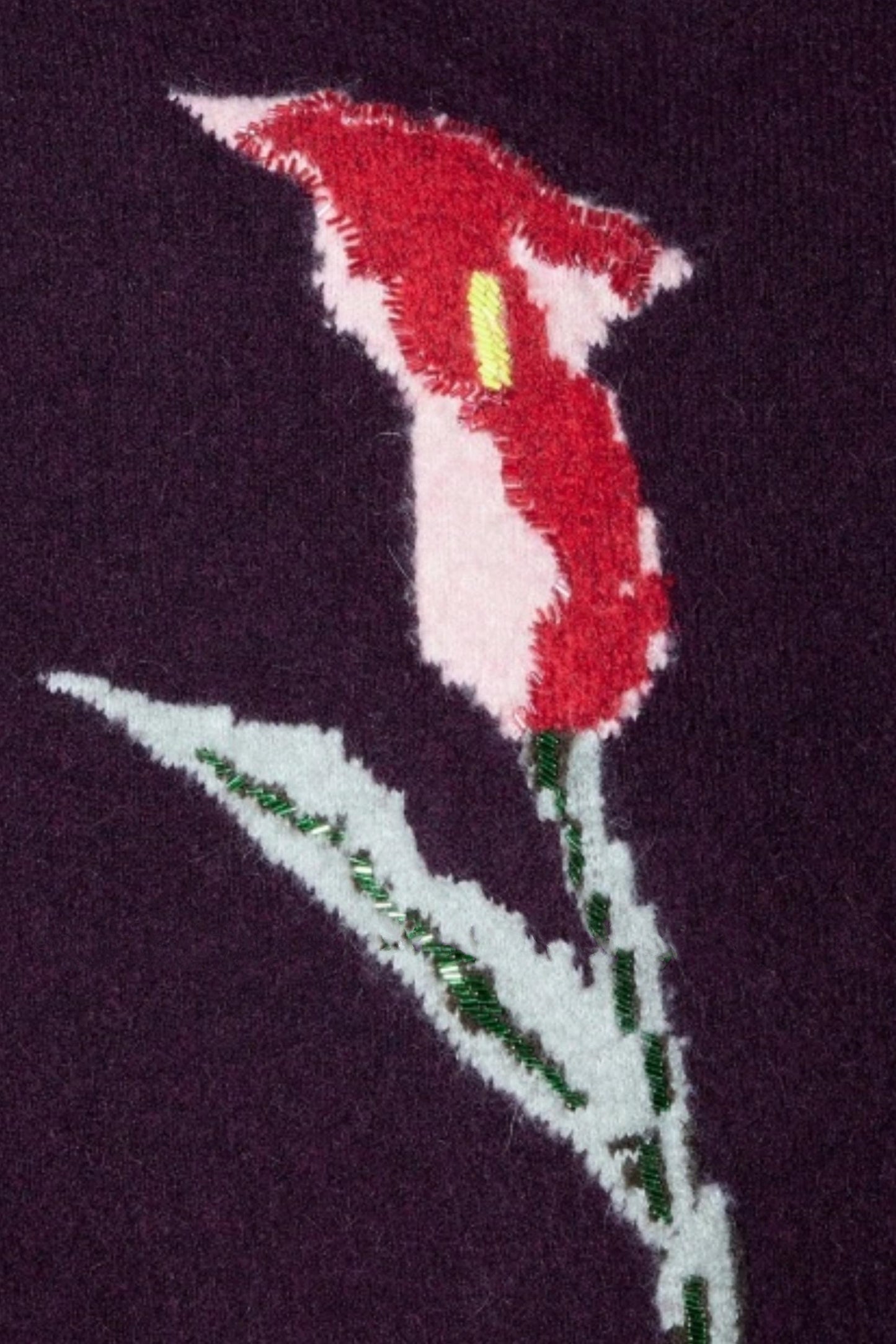 Warm Alpaca Jacquard Sweater