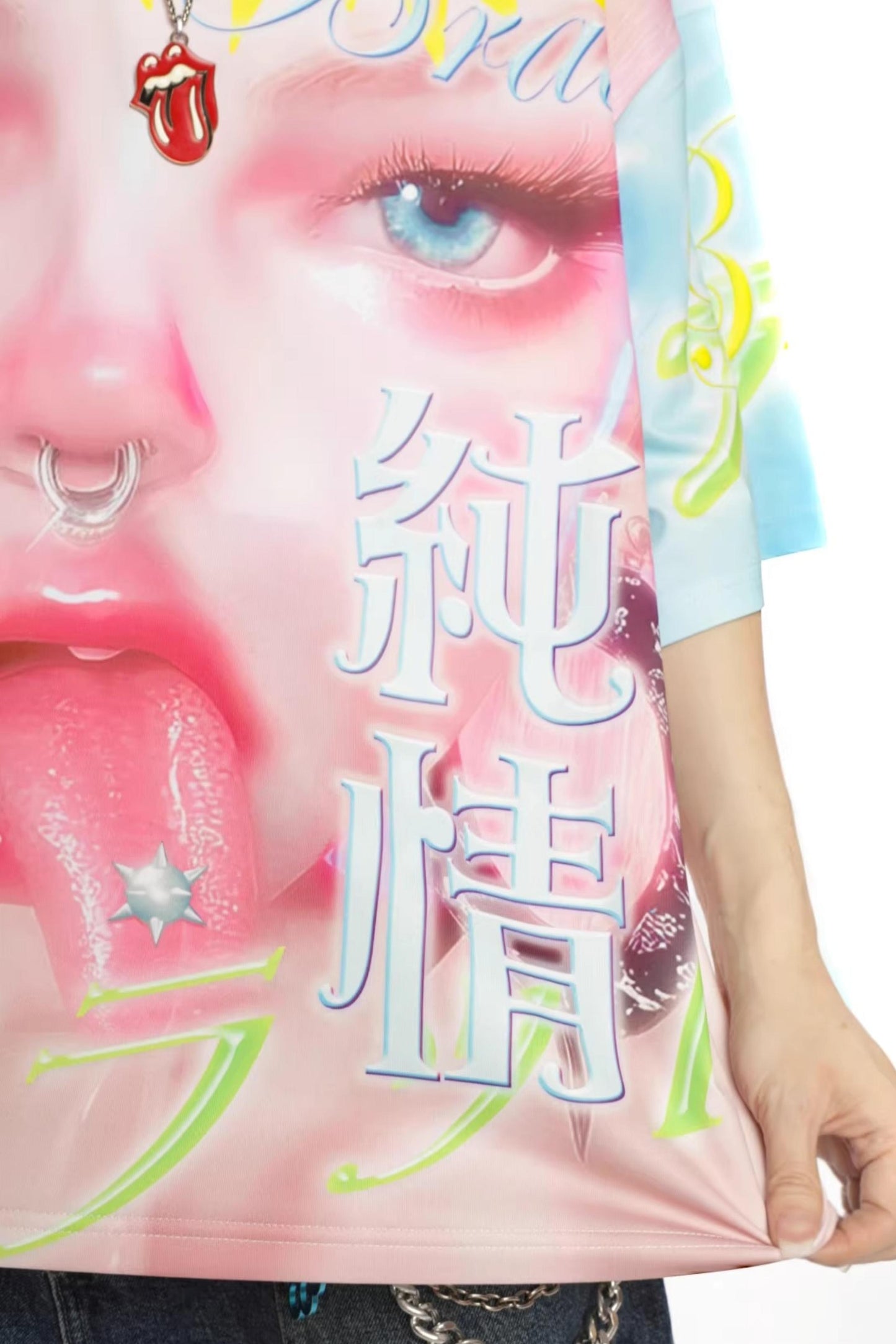 Dopamine Print Oversized T-Shirt