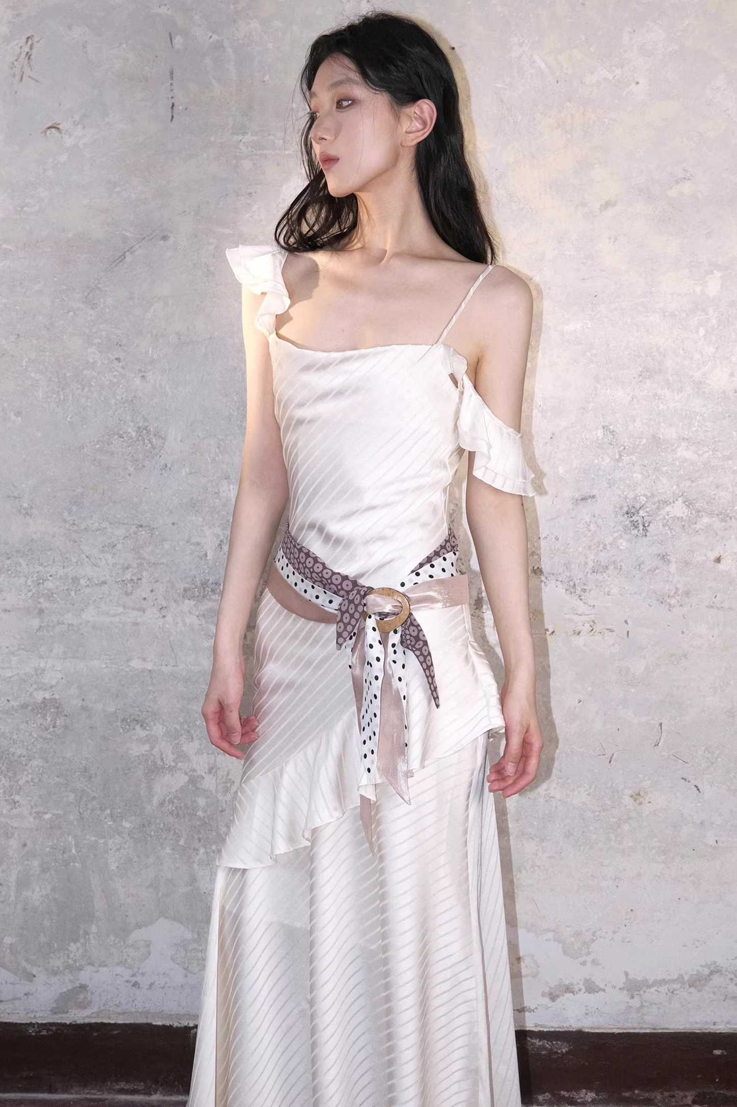 Ruffled Fishtail Dress