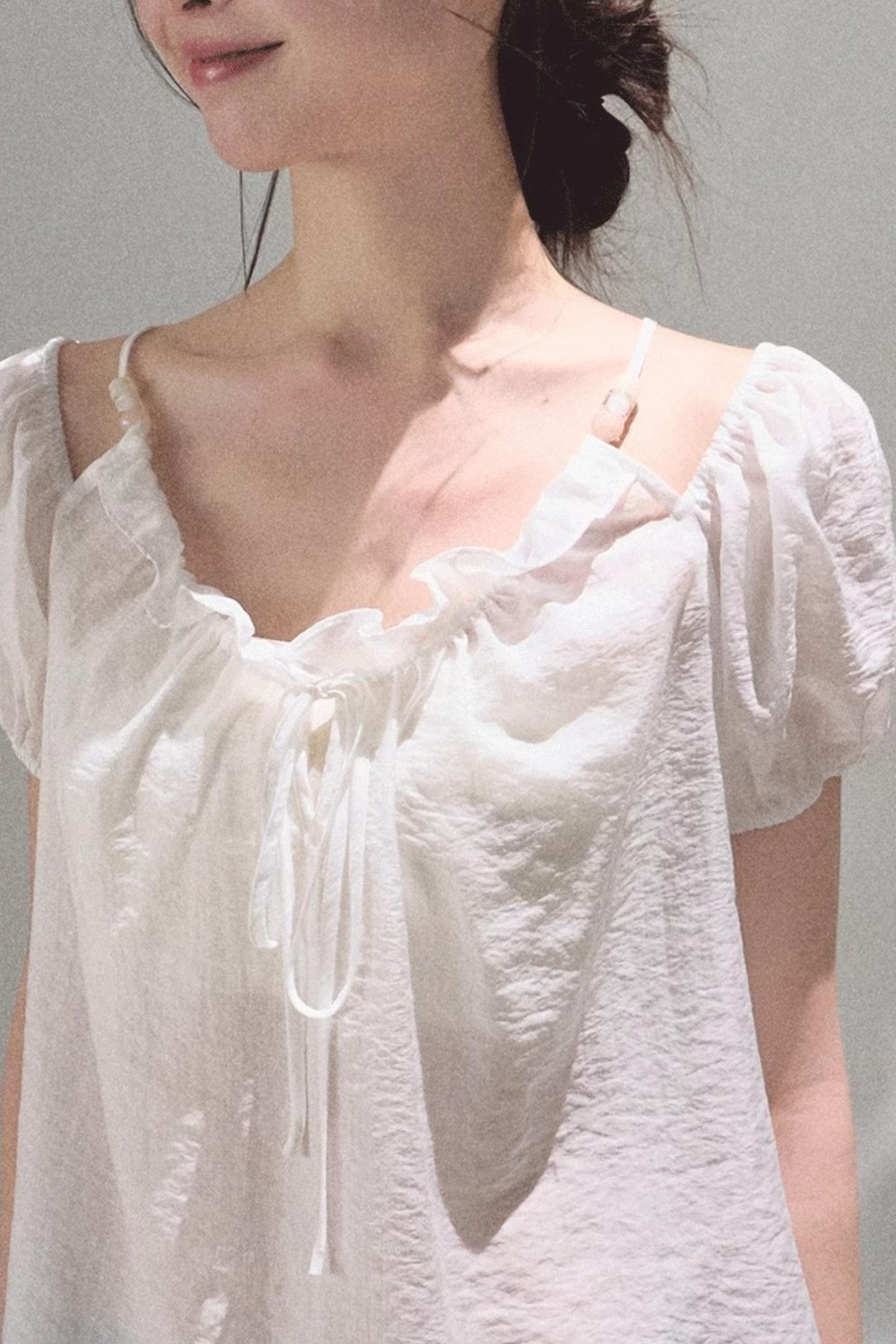 Summer Breeze Bubble Sleeve Top