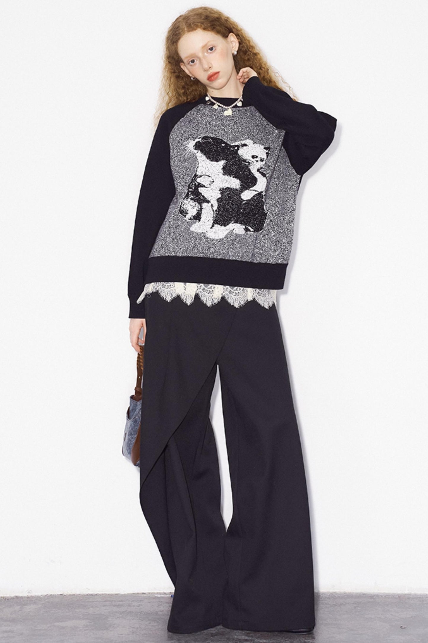 Lässiger Winterstrickpullover