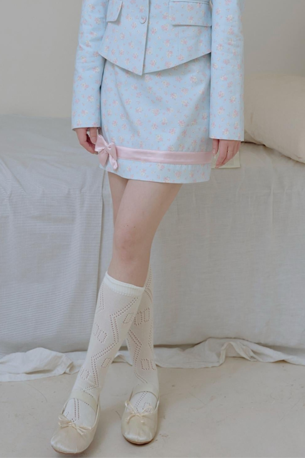 Satin Patchwork Suit Coat Set-Up