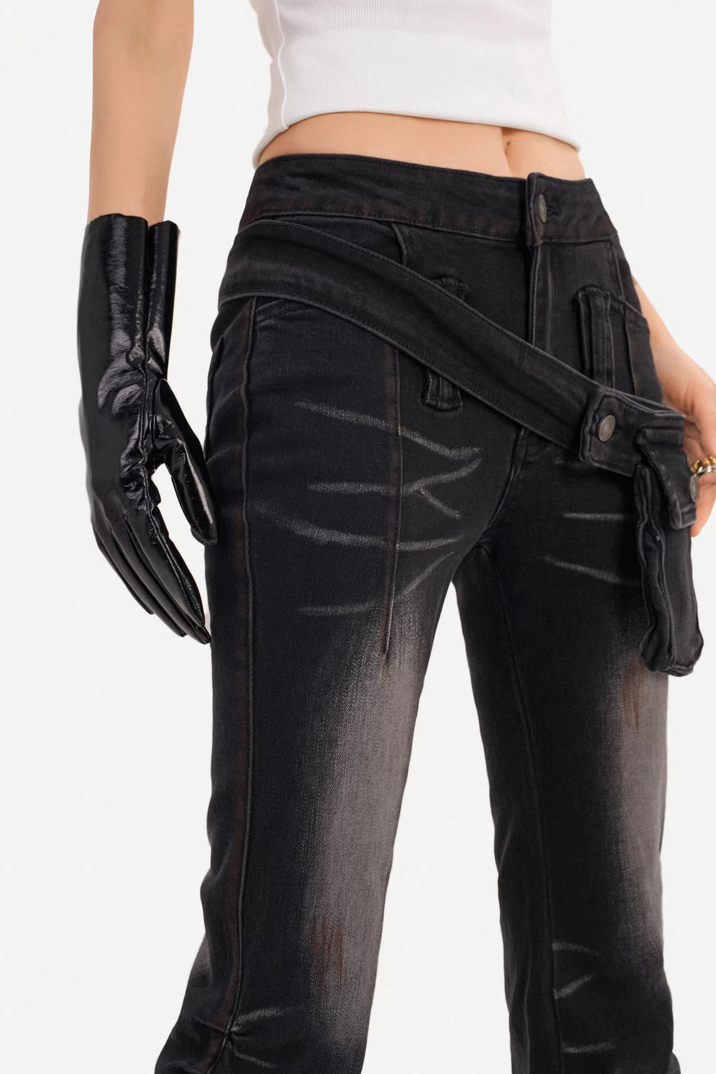 Vintage Washed Flared Pants