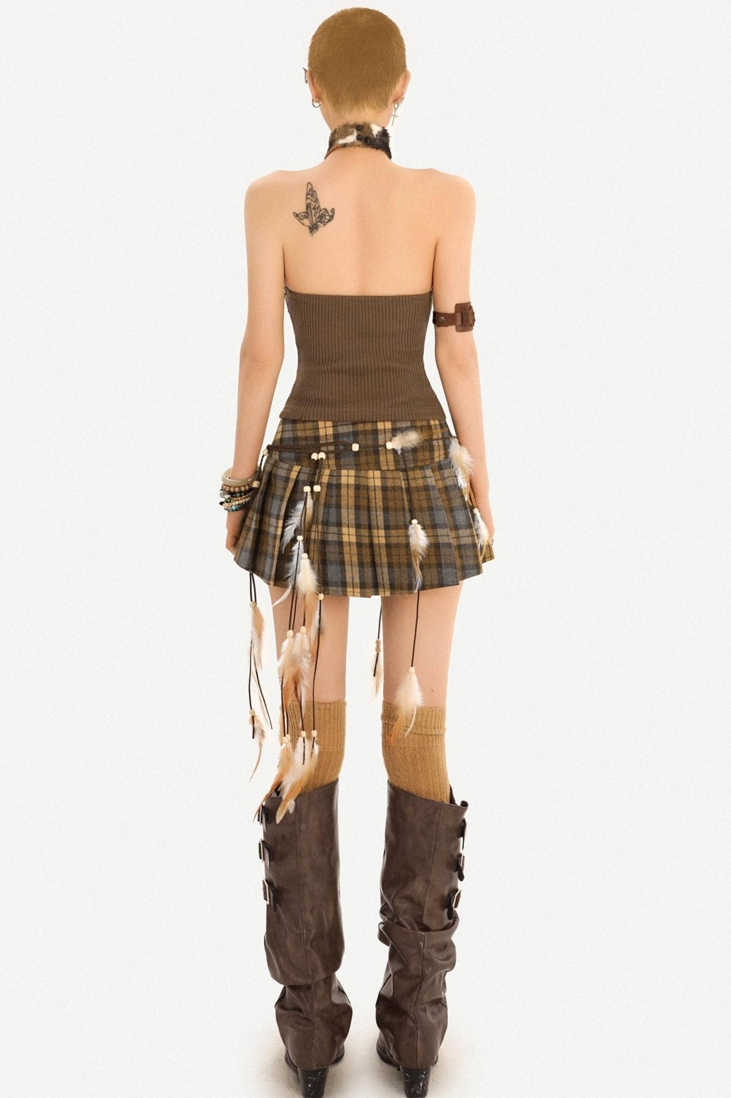 Retro Furry Halter Top