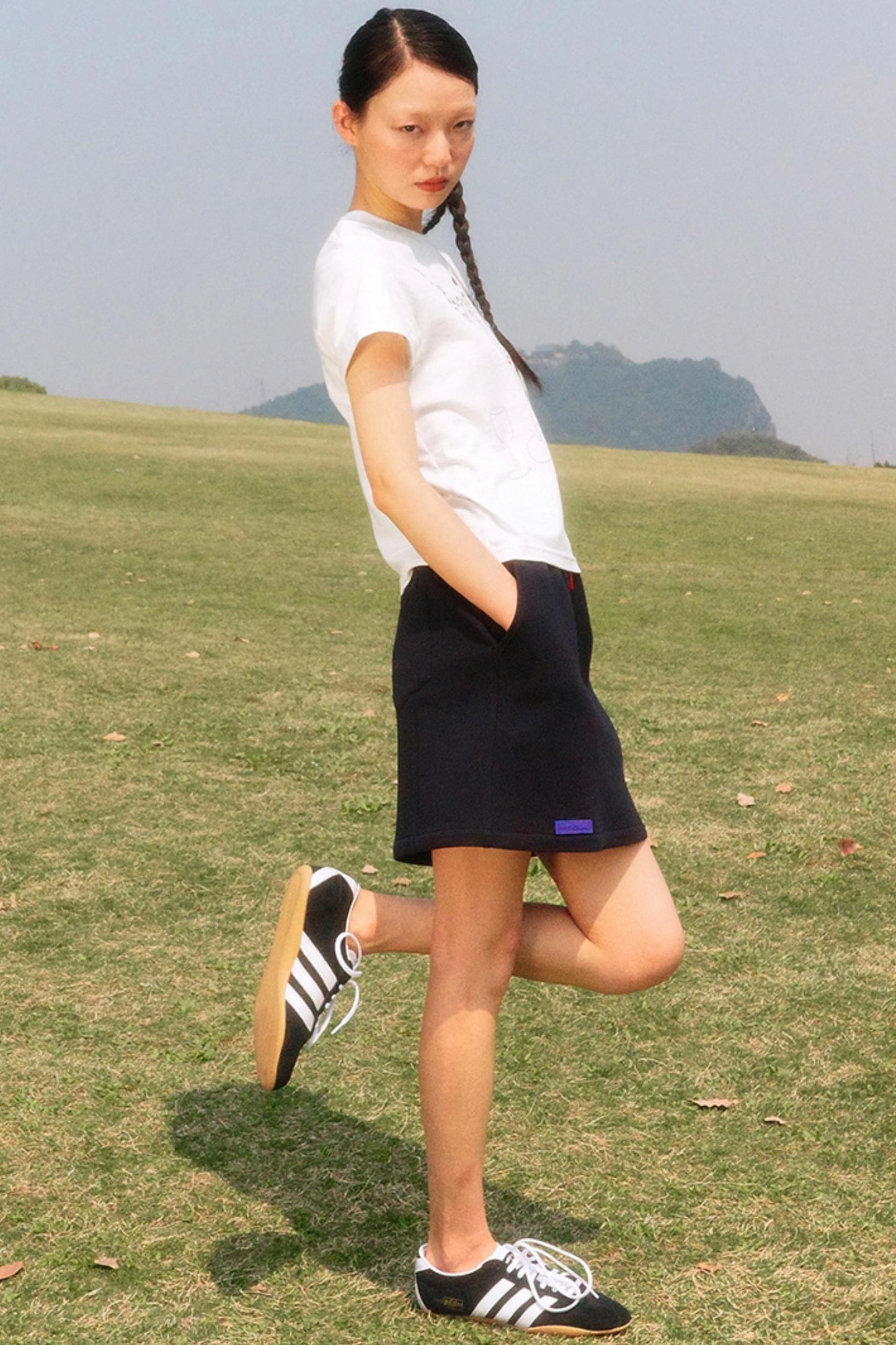 Drawstring Half Skirt