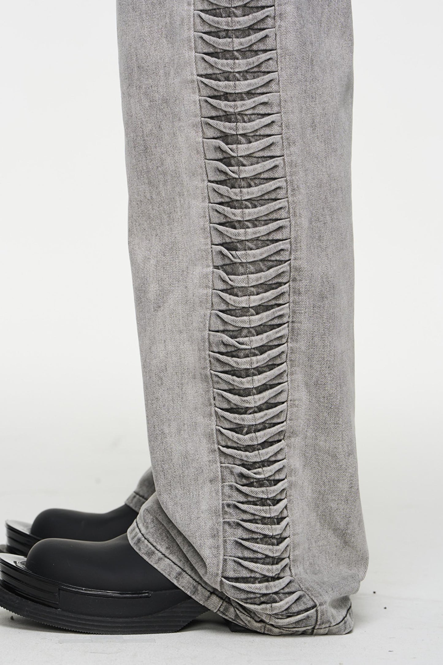 Relaxed Straight Denim Trousers