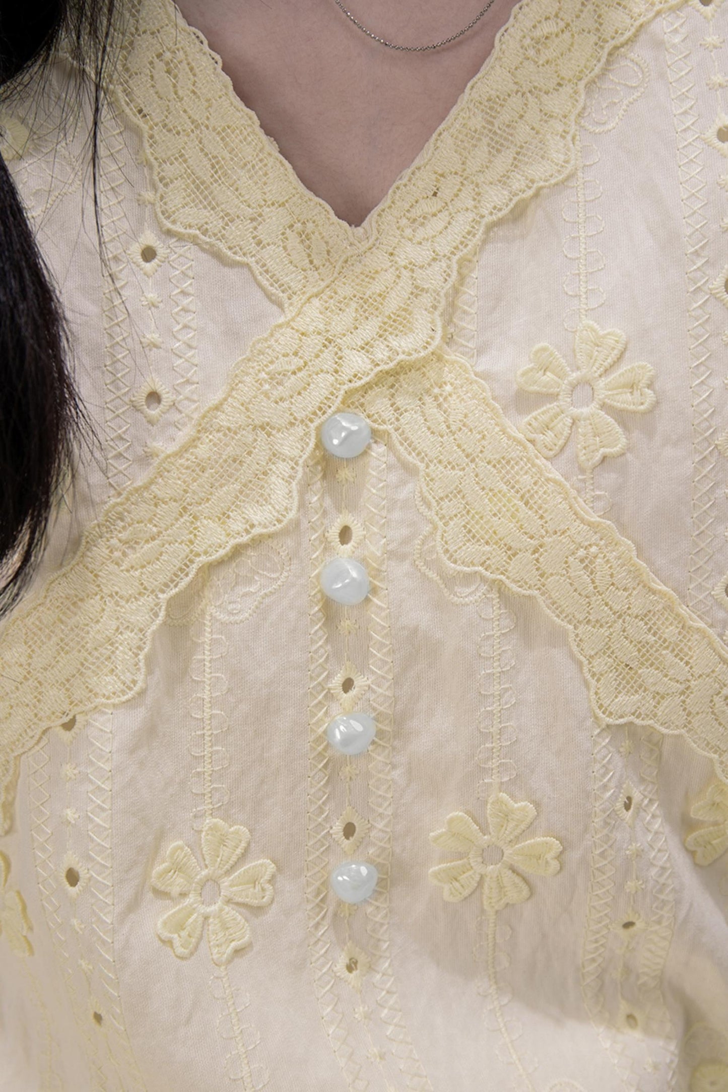 Floral V-Neck Skeleton Dress