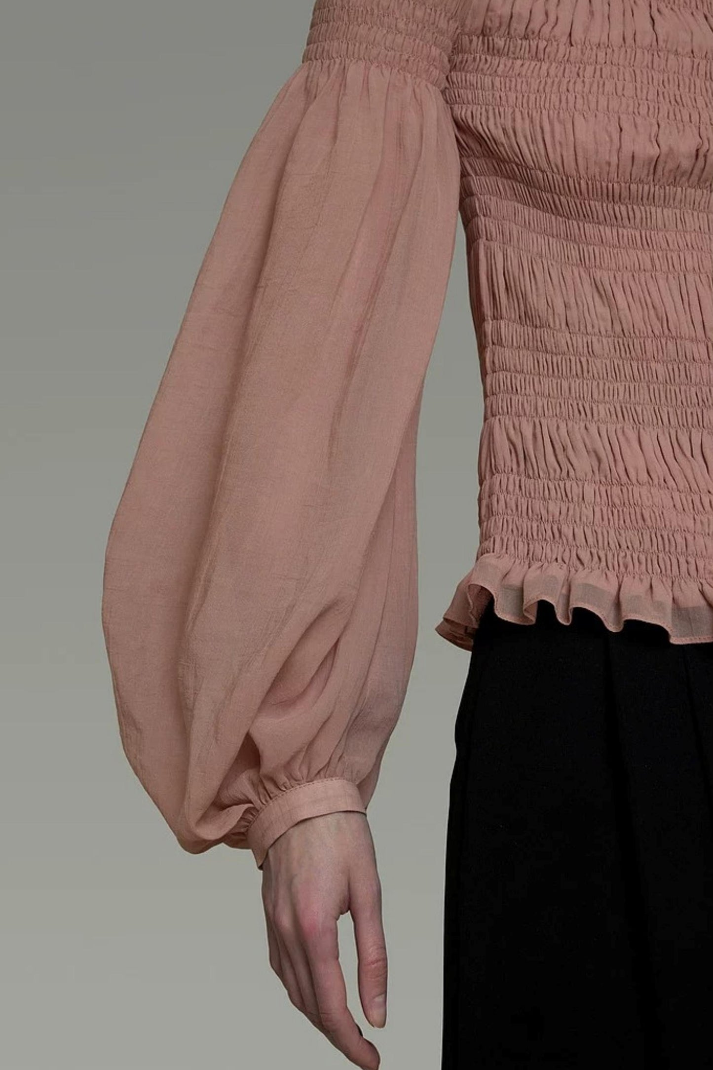 French Off-Shoulder Blouse