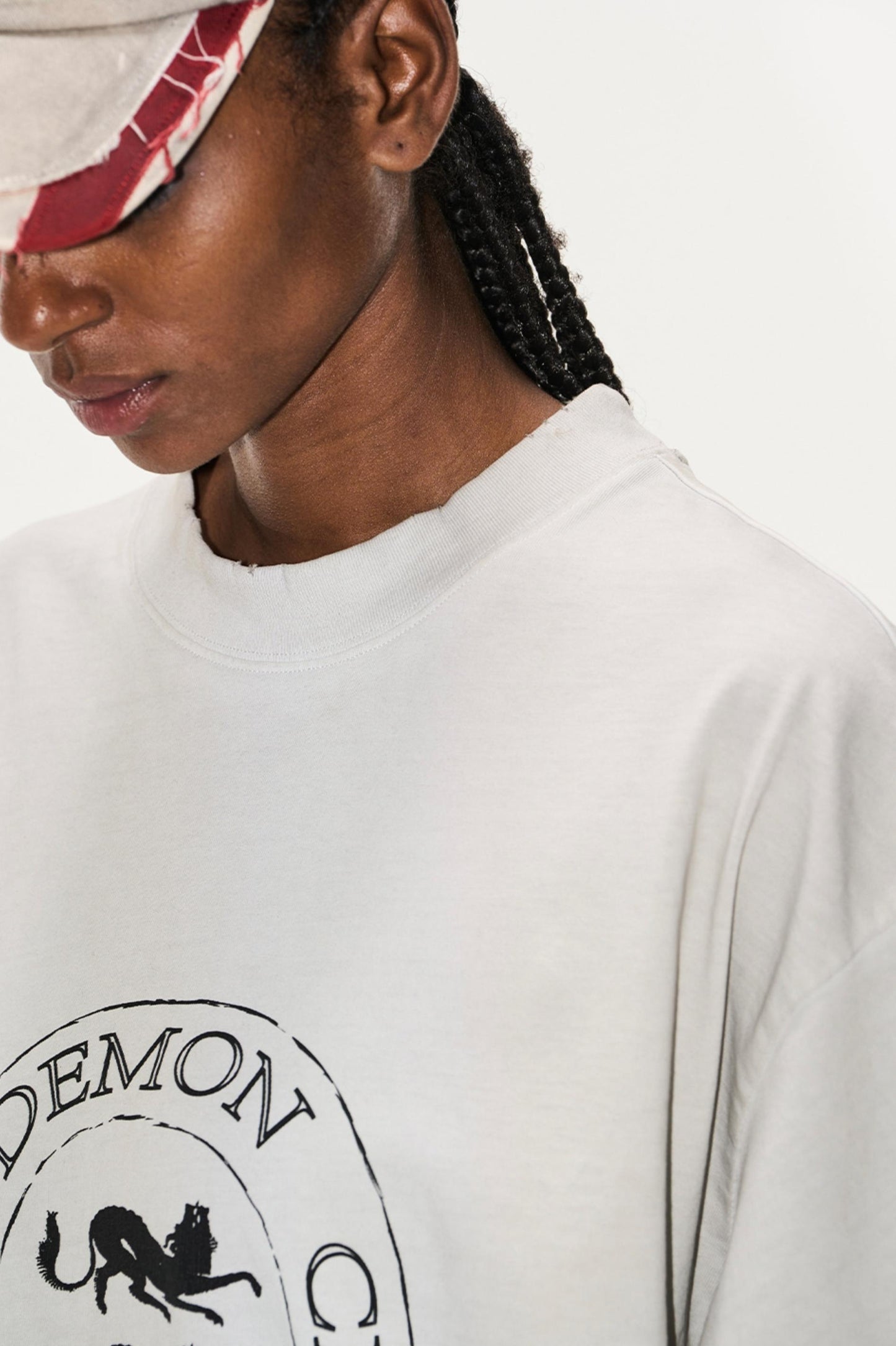 Aged Wash Short Sleeve Top