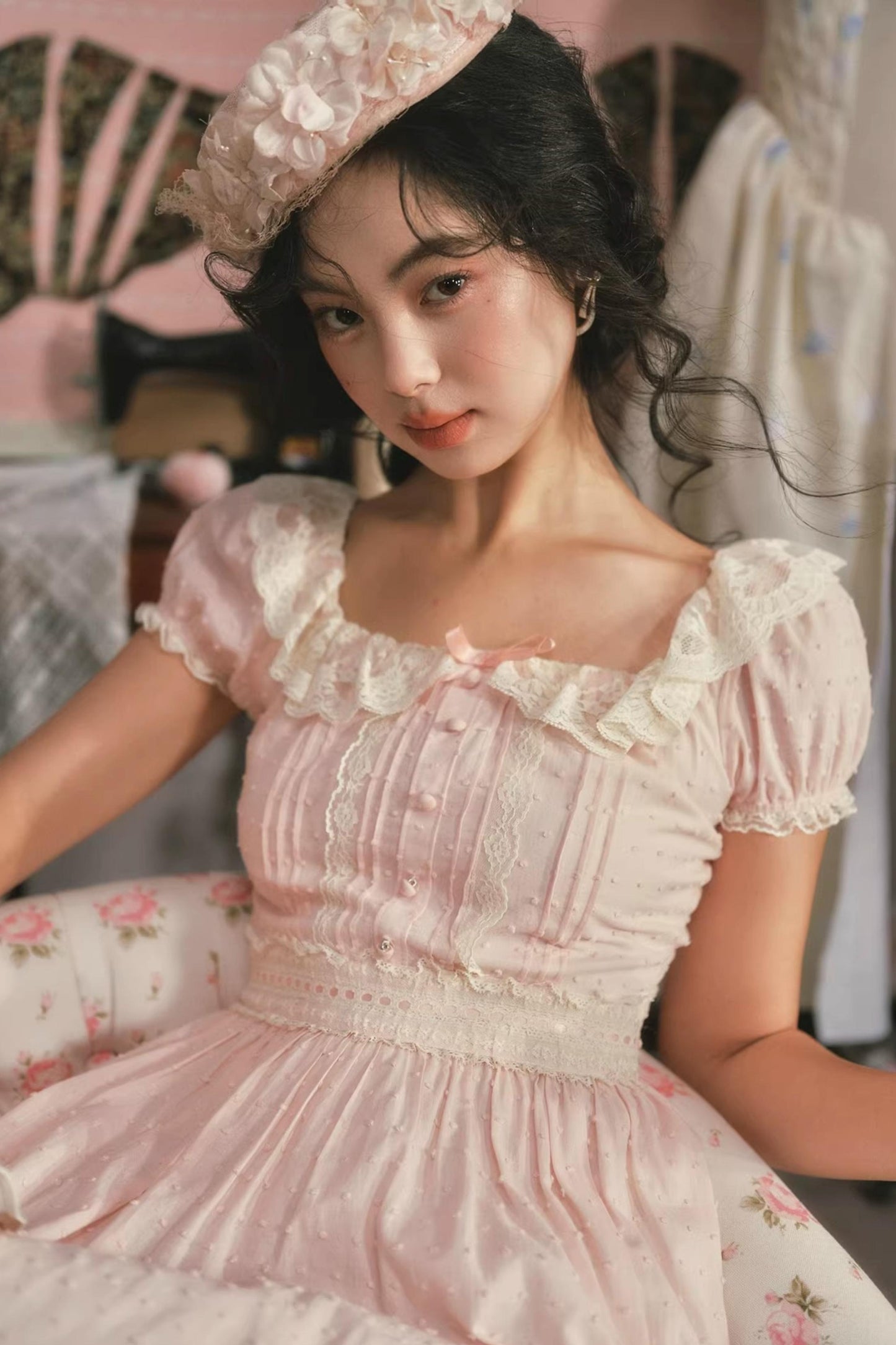 Pink Lace Princess Dress