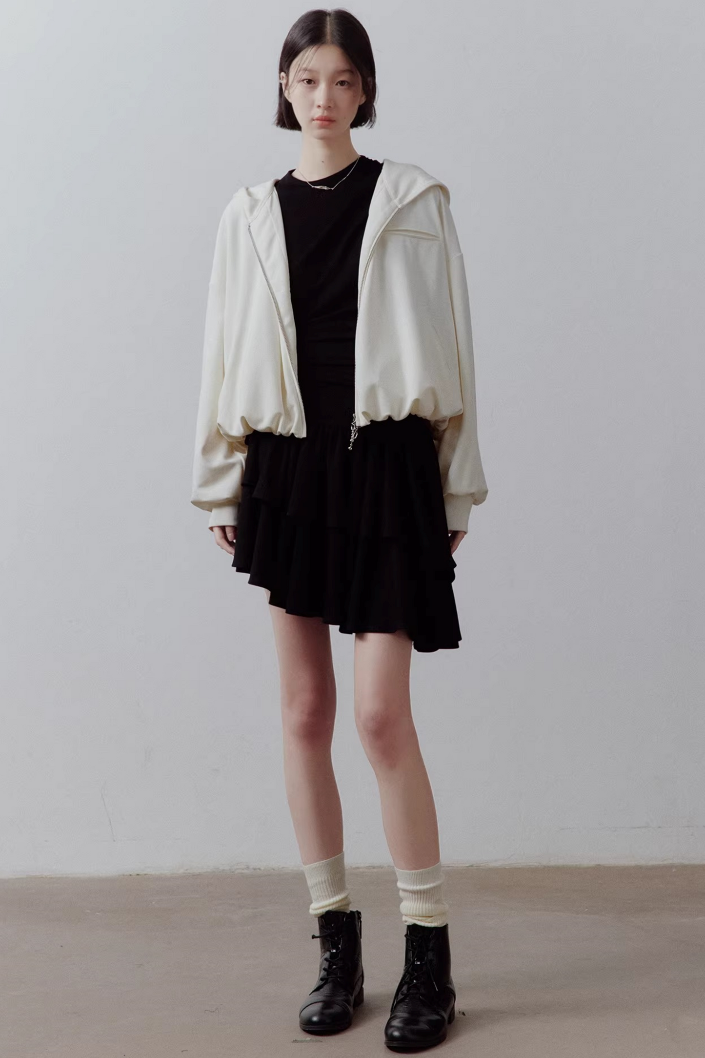 Cloud White Bubble Hoodie