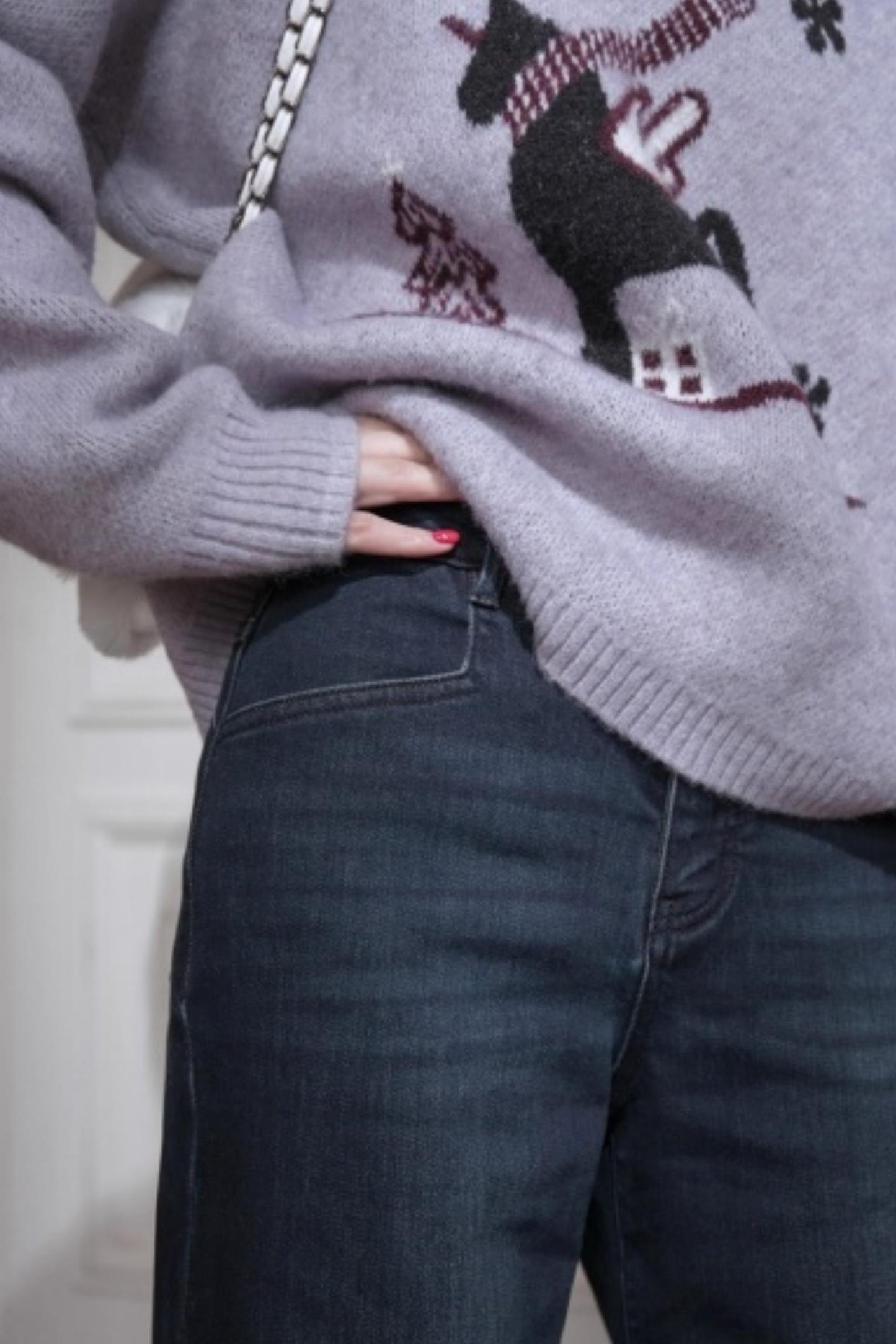 Soft Mist Purple Wool Sweater