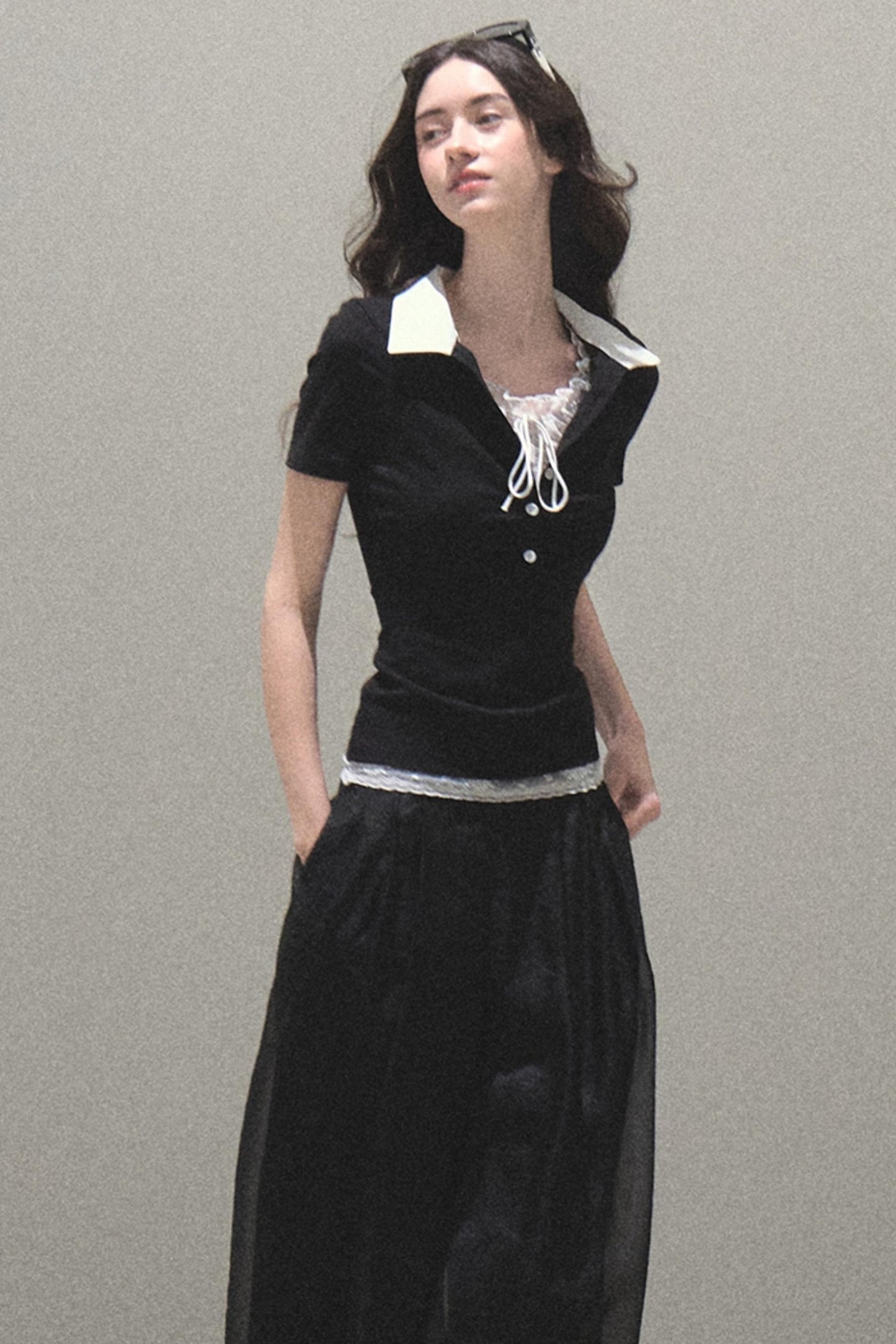 Pearlescent Wide Leg Trousers