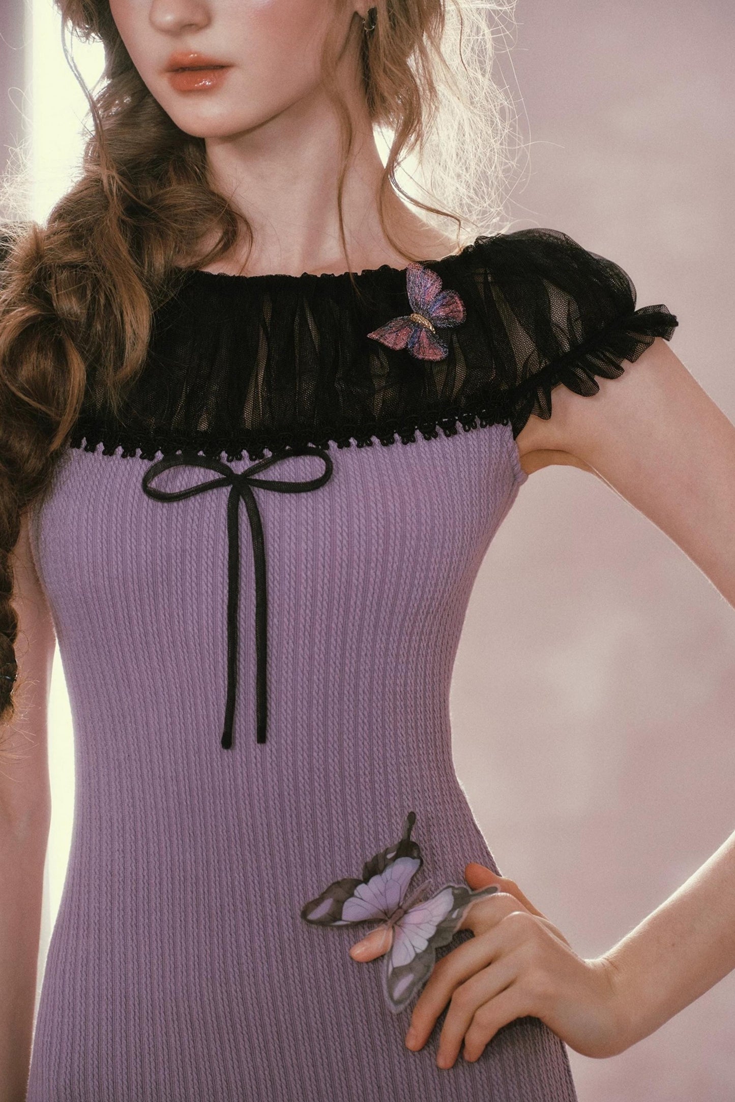 Lace Knit Bodycon Dress