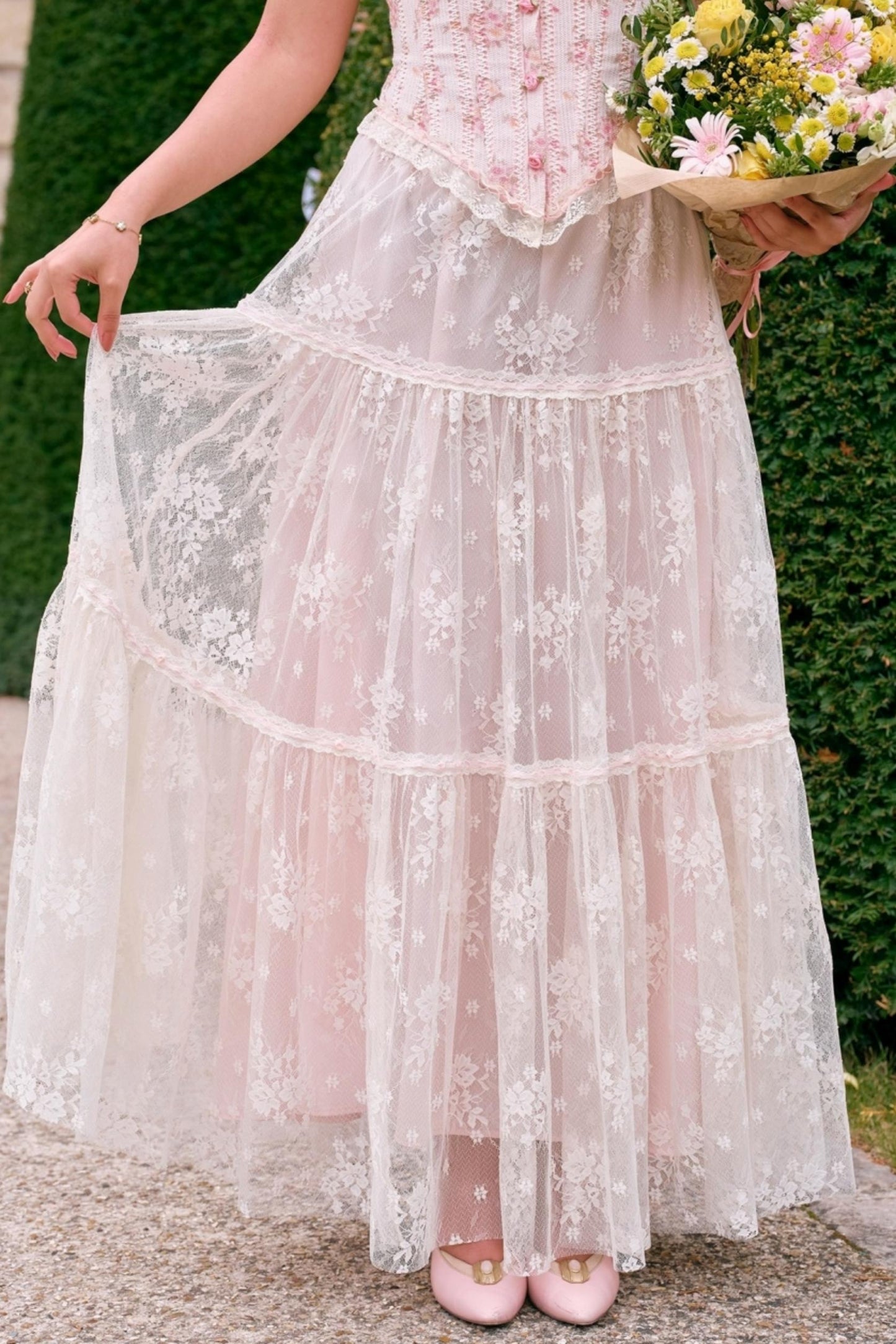 French Floral Corset