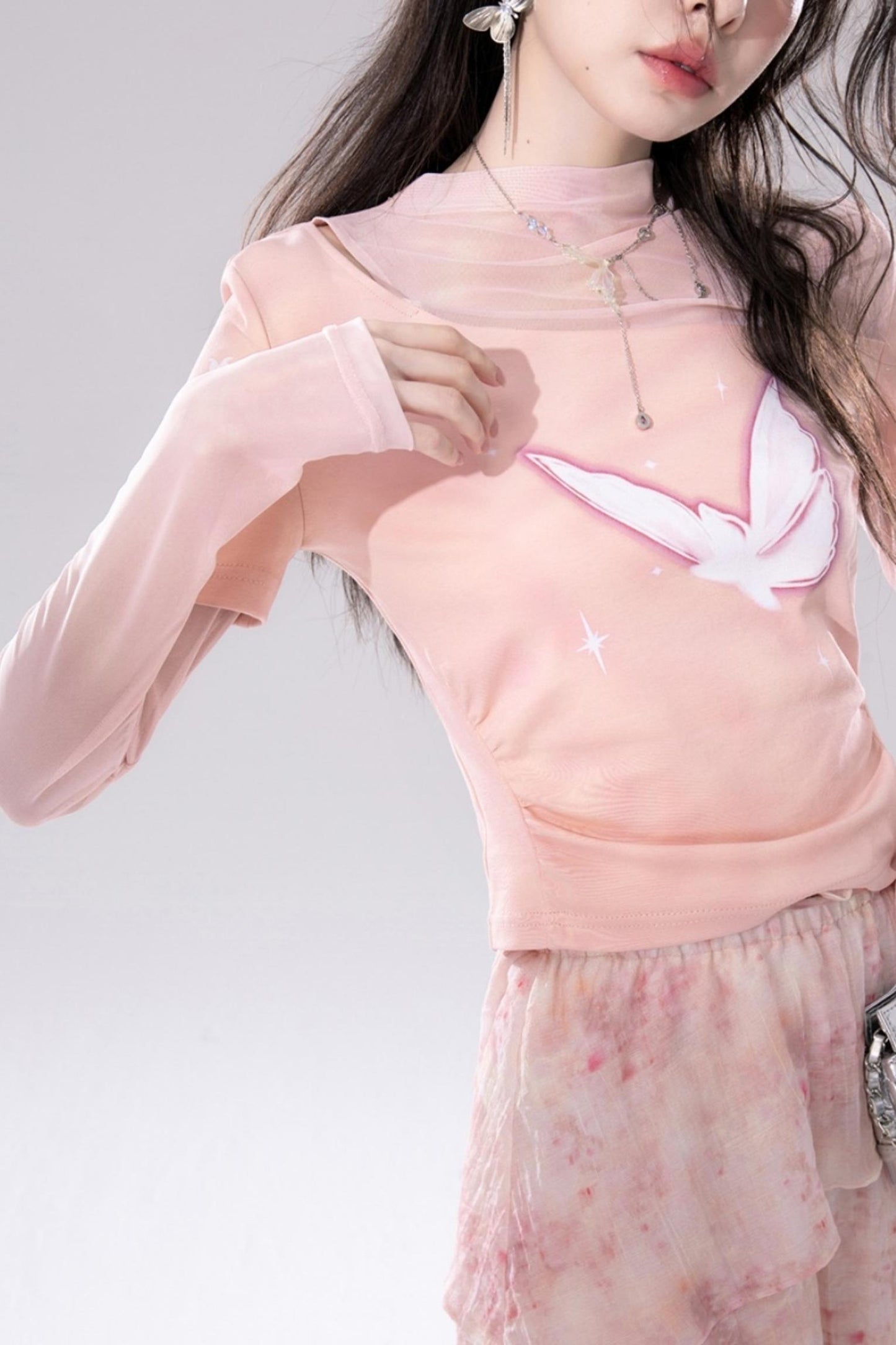 Floral Crushed Cake Skirt