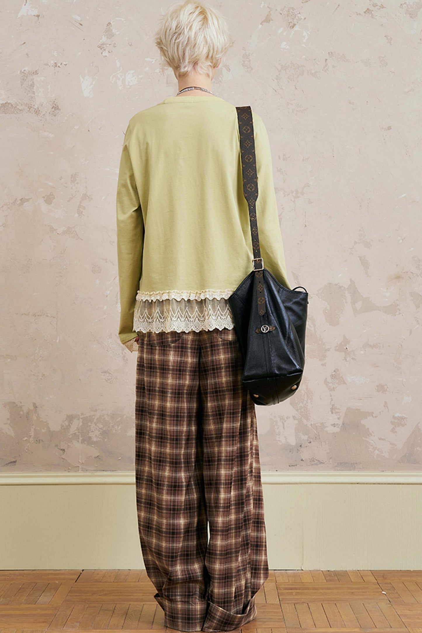 Langarmspitzenoberteil