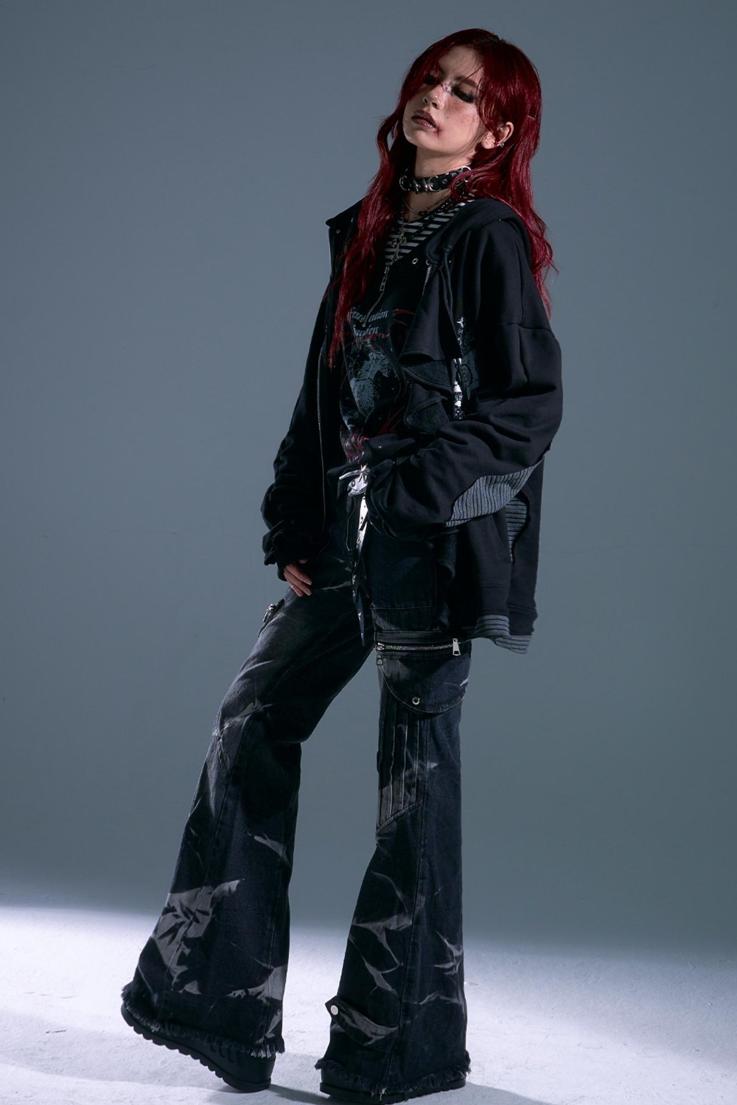 Autumn Hooded Sweatshirt Cardigan