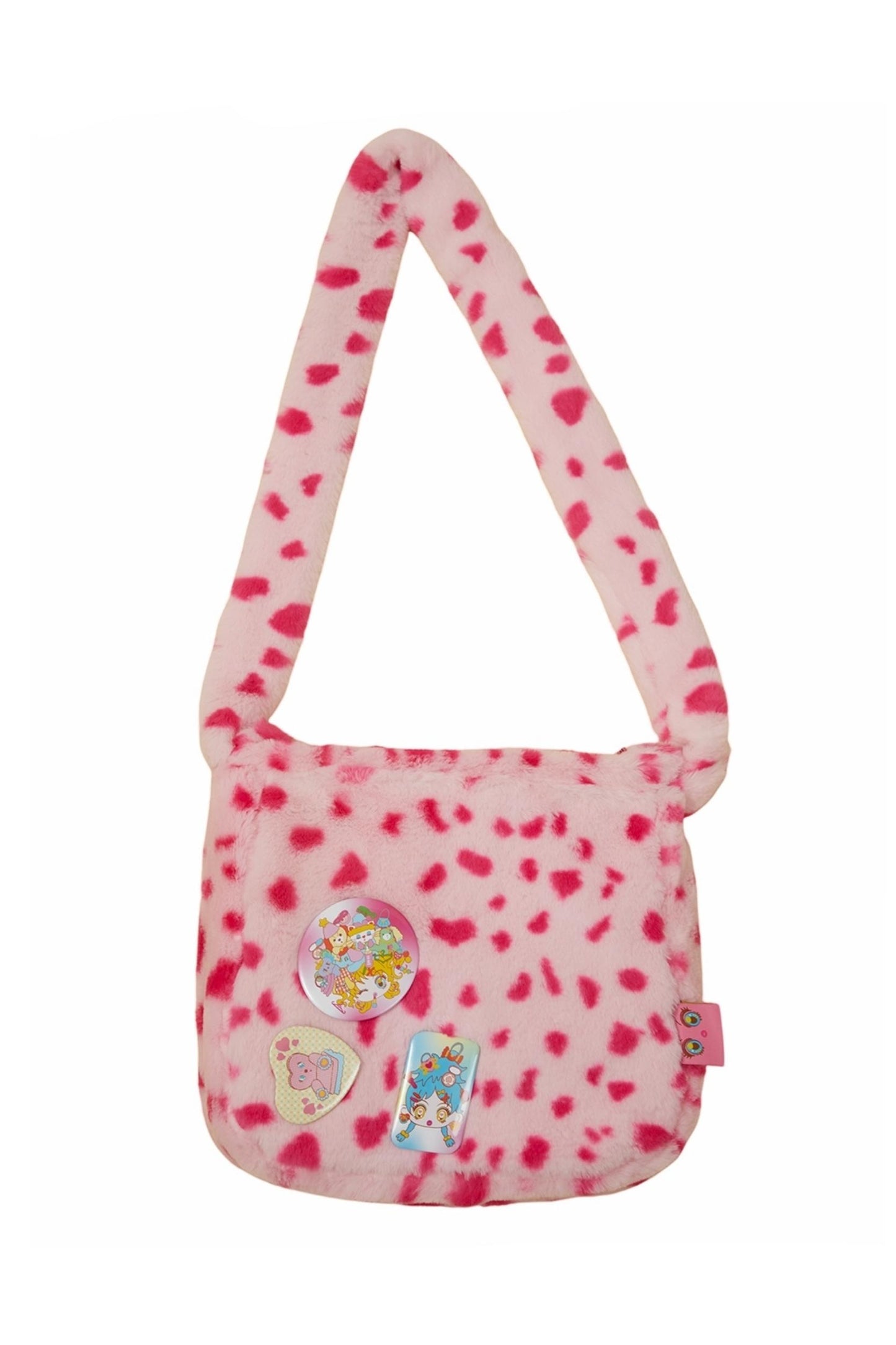 표범 무늬 크로스바디 백