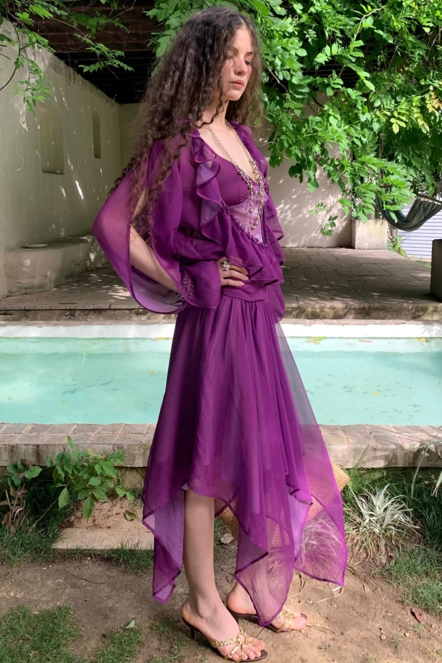 Ruffle Skeleton Skirt Set-Up