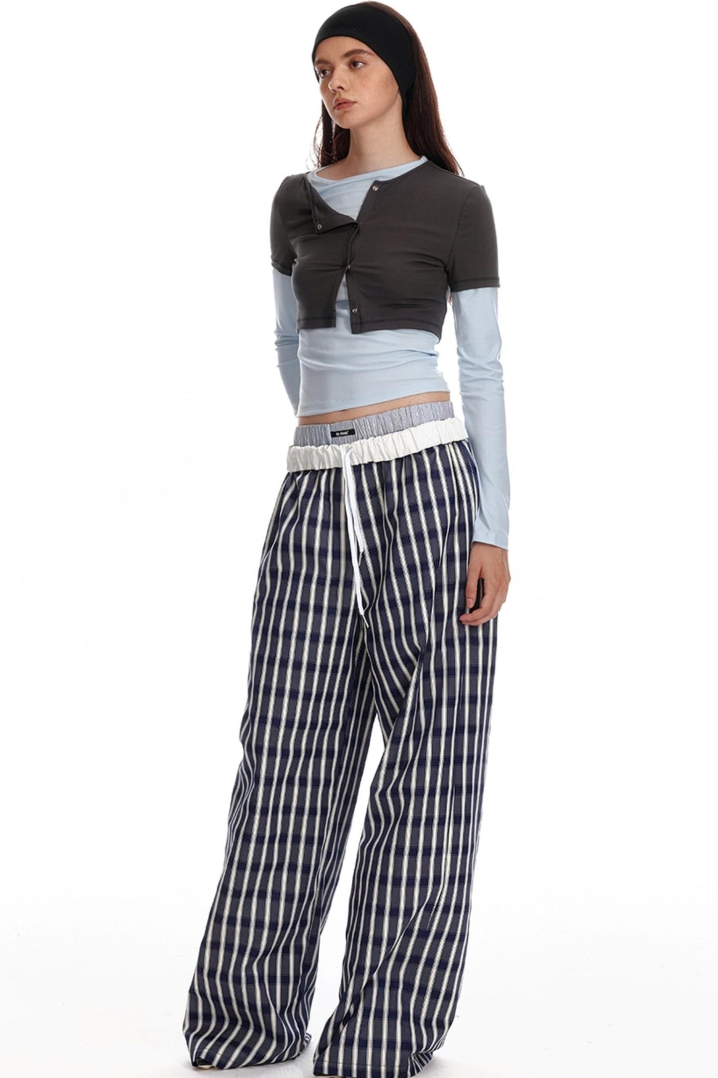 Slim Color-Block Basic Top