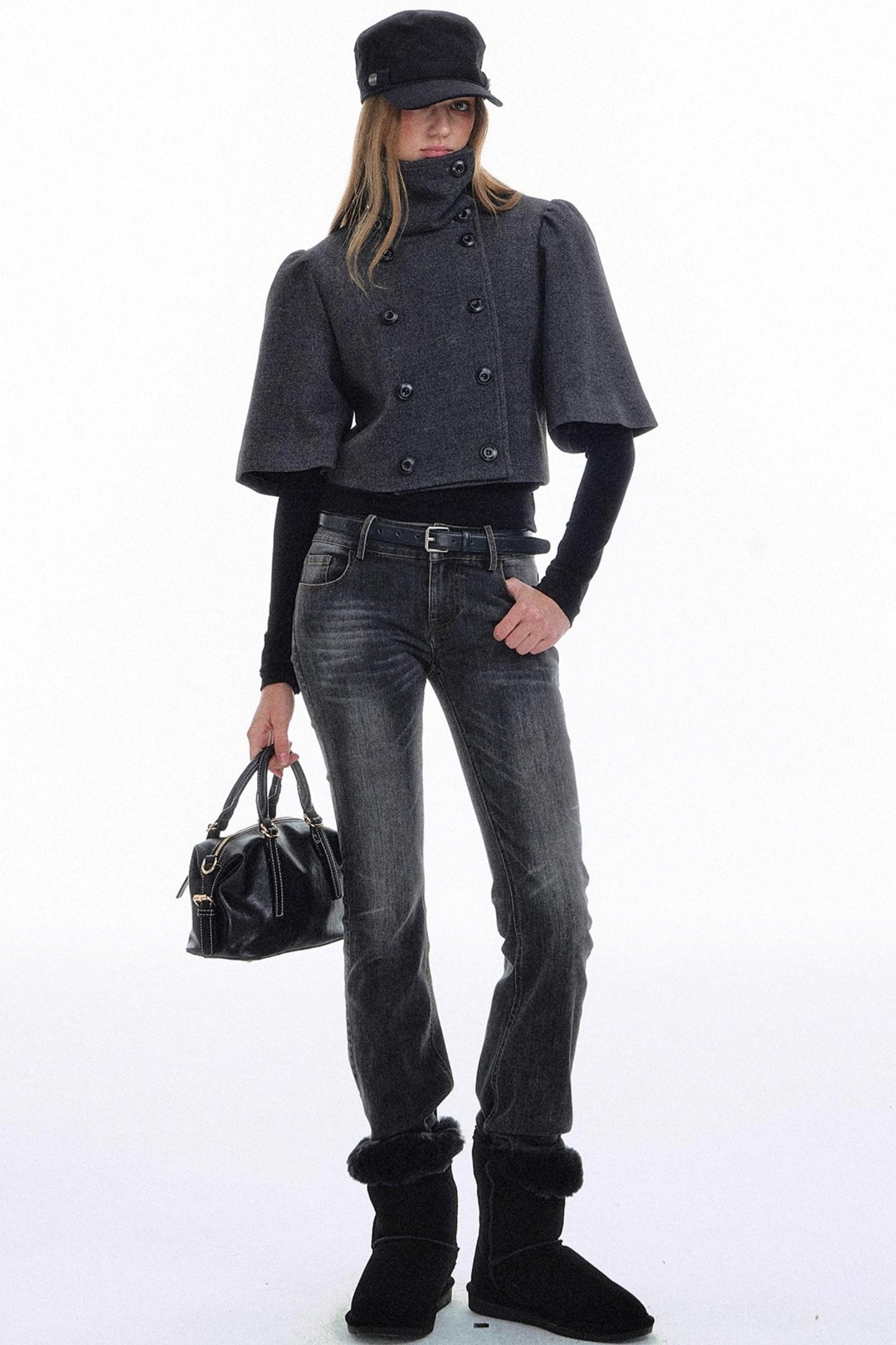 Retro Palace Wool Cape Jacket