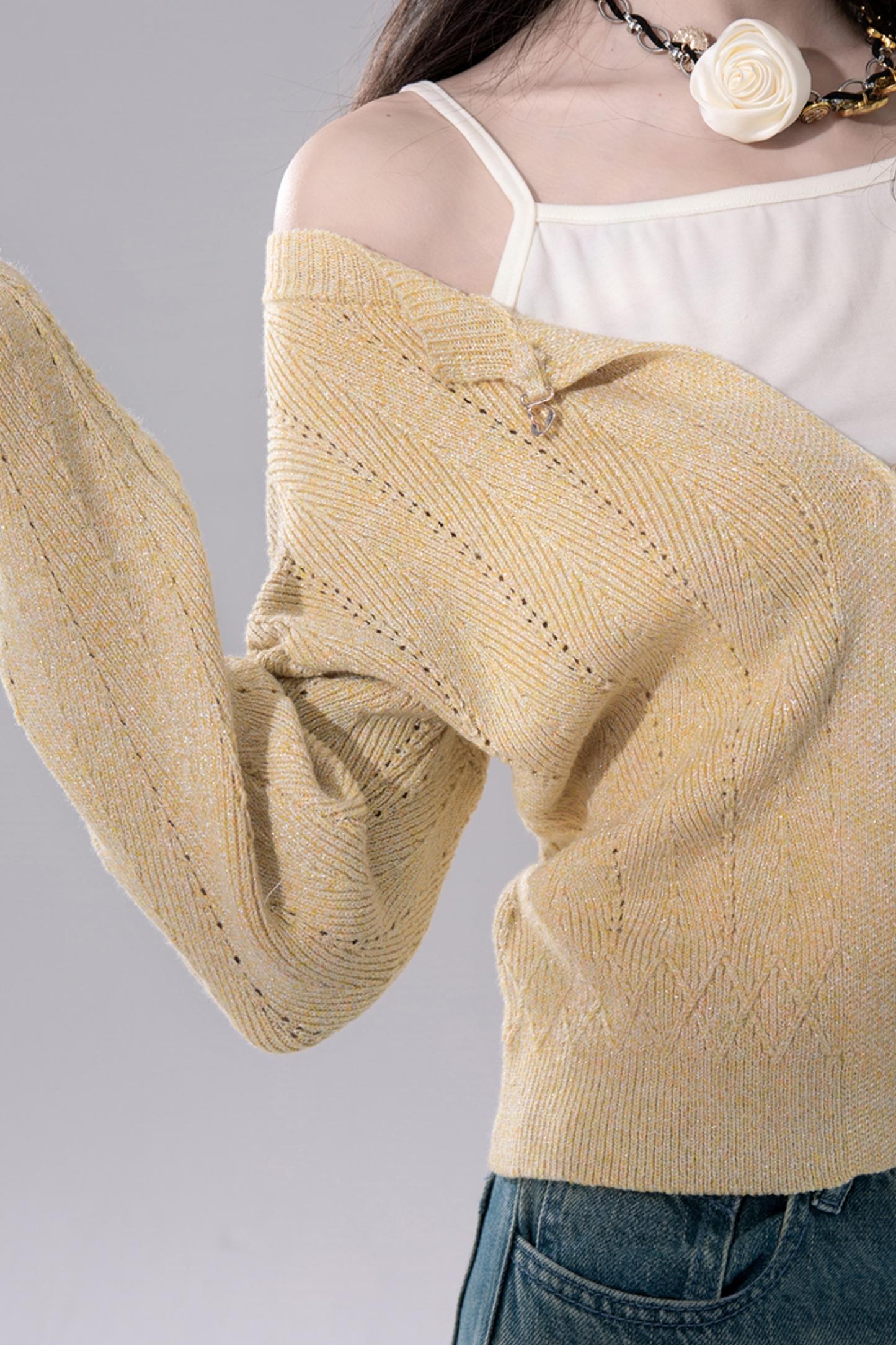 Cozy Rhombus Knit Cardigan