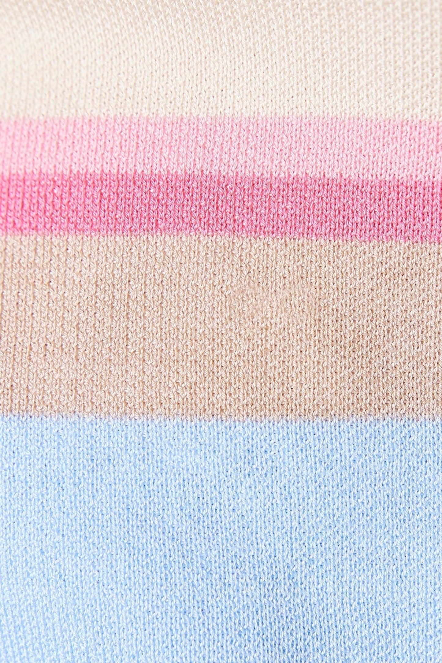 Summer Stripe Silk-Lycra Knit Vest