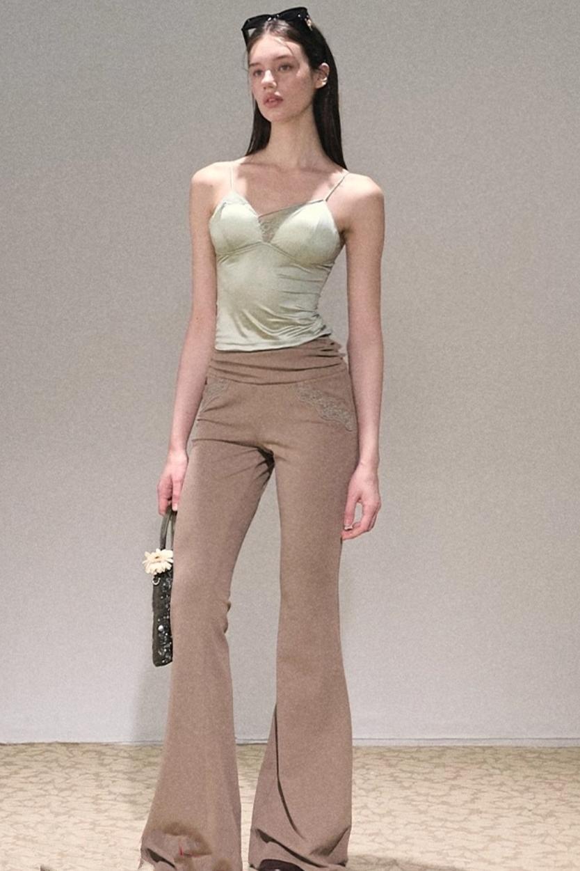 Casual Lace Top & Pants Set-Up